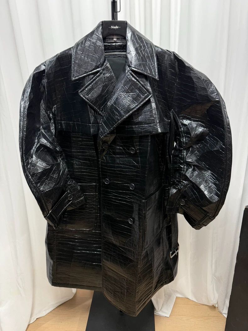 Walter Van Beirendonck Walter Van Beirendonck Oversized Black Raincoat- DMC Size US L / EU 52-54 / 3 - 1 Thumbnail