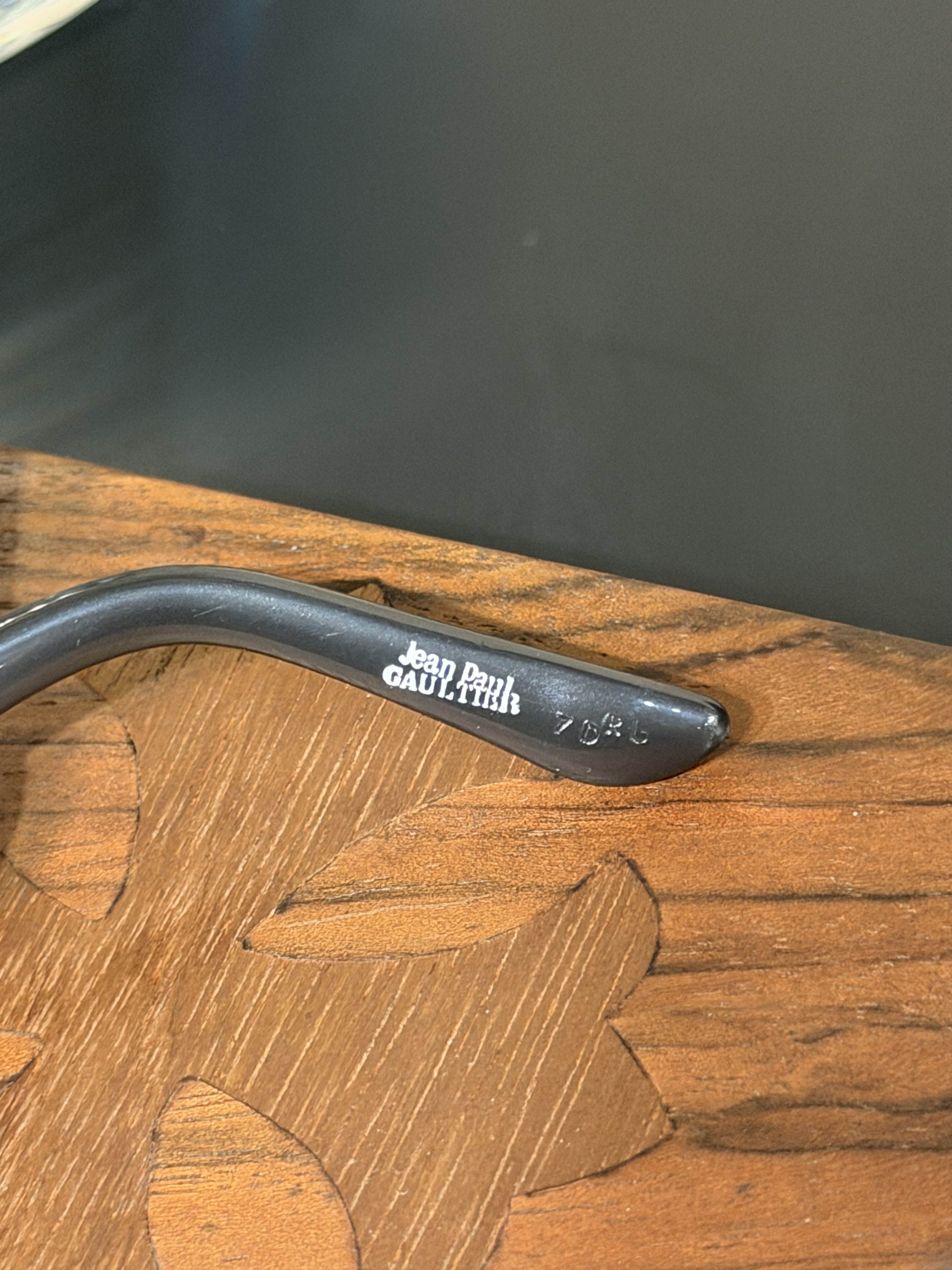 Jean Paul Gaultier Jean Paul Gaultier 56-7109 Shield Sunglasses Size ONE SIZE - 4 Thumbnail