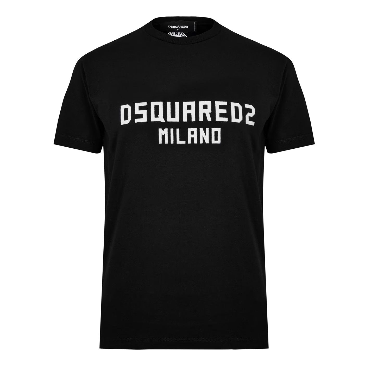 Dsquared2 o1g2r1mq0426 Milano Cool Fit Logo Print T-Shirt in Black Size US M / EU 48-50 / 2 - 1 Thumbnail