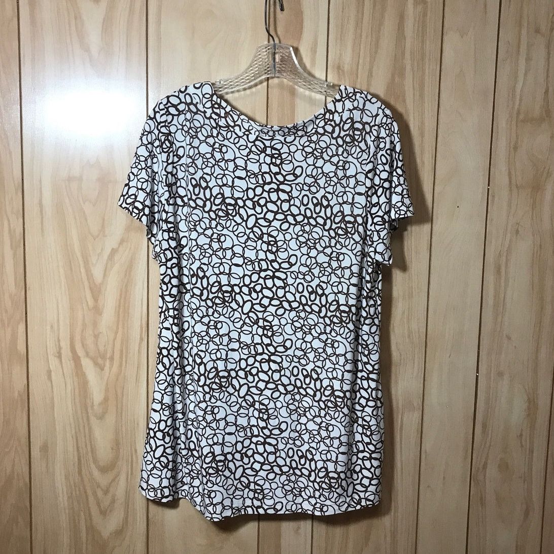 Other Argee Vintage White Pleated Scoop Neck Short Sleeve Top XL Size XL / US 12-14 / IT 48-50 - 2 Thumbnail