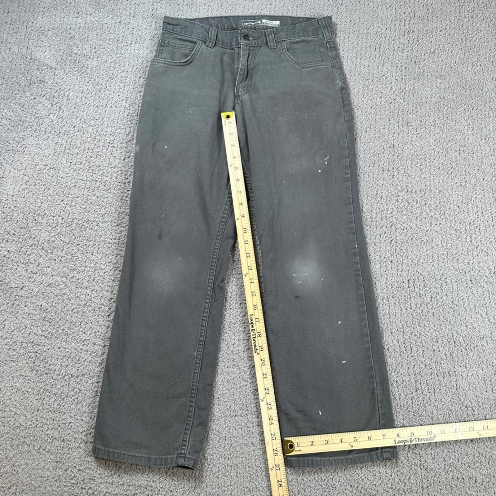 Carhartt Carhartt Rugged Flex Relaxed Fit Canvas Work Pants Men 30x28 Size US 30 / EU 46 - 4 Thumbnail