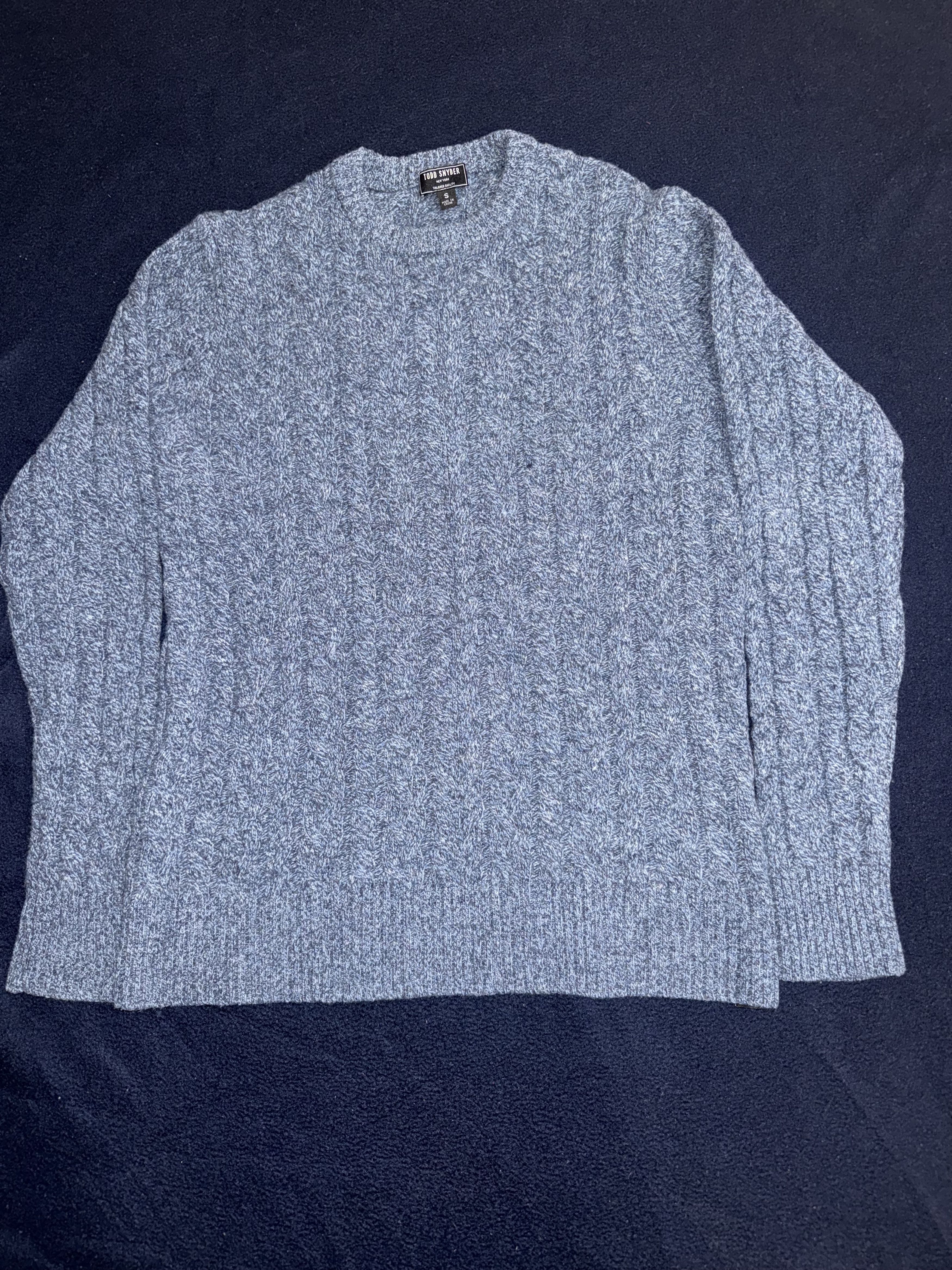 Todd Snyder Todd Snyder navy blue 100% lambs wool sweater Size US S / EU 44-46 / 1 - 1 Thumbnail