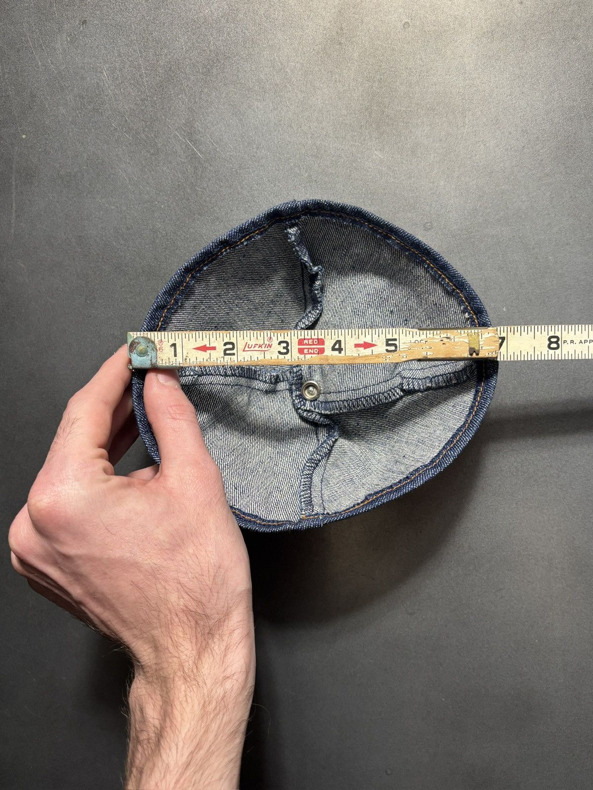 Levi's Vintage Levi's Yarmulke Cap Orange Tab Denim Kippah Jewish Size ONE SIZE - 10 Thumbnail