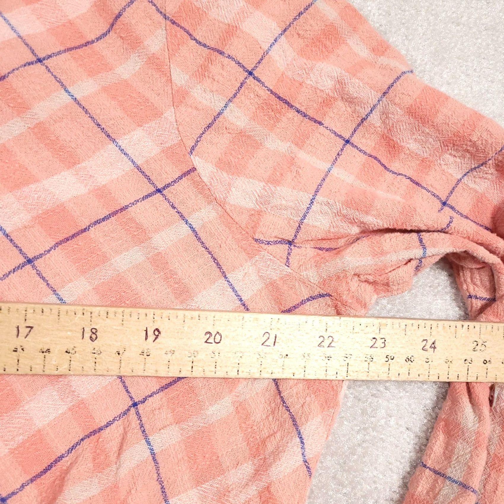 Soft Surroundings Soft Surroundings Gauzy Tunic Shirt Womens 1X Plus Coral Pink Beach V-Neck Shirt Size XL / US 12-14 / IT 48-50 - 7 Thumbnail