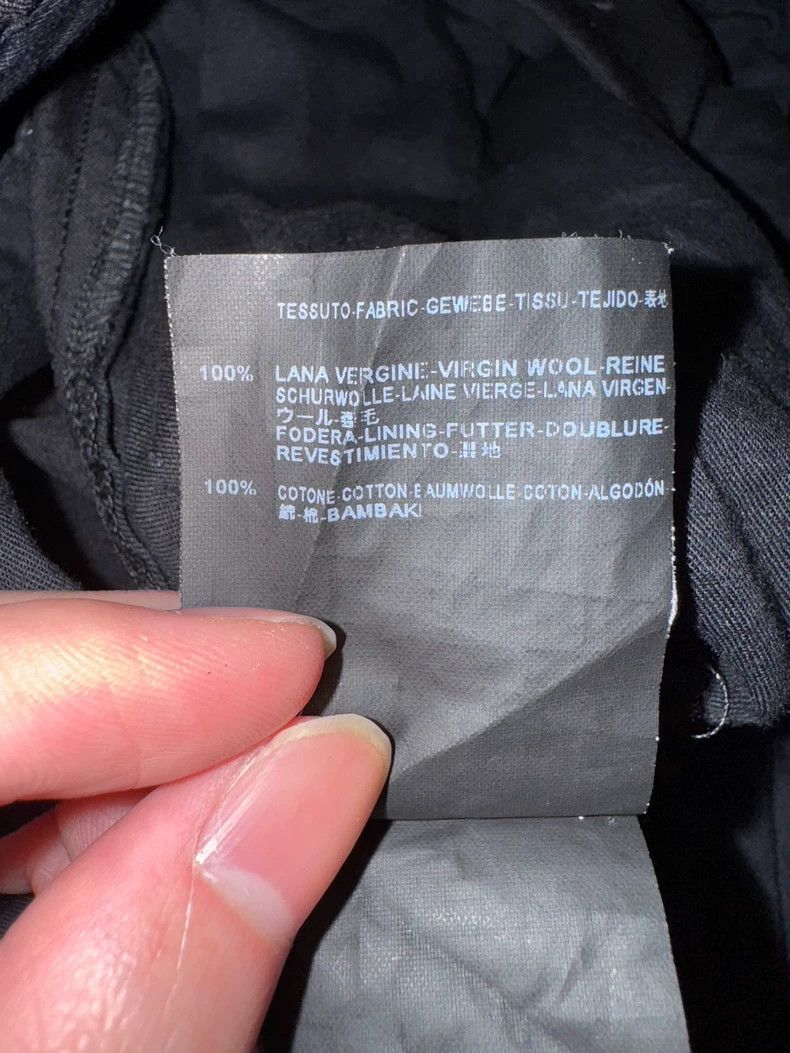 Yves Saint Laurent Saint Laruent13fw First Year Show Basic Wool Black Pants 25 Size US 44 / EU 60 - 6 Thumbnail