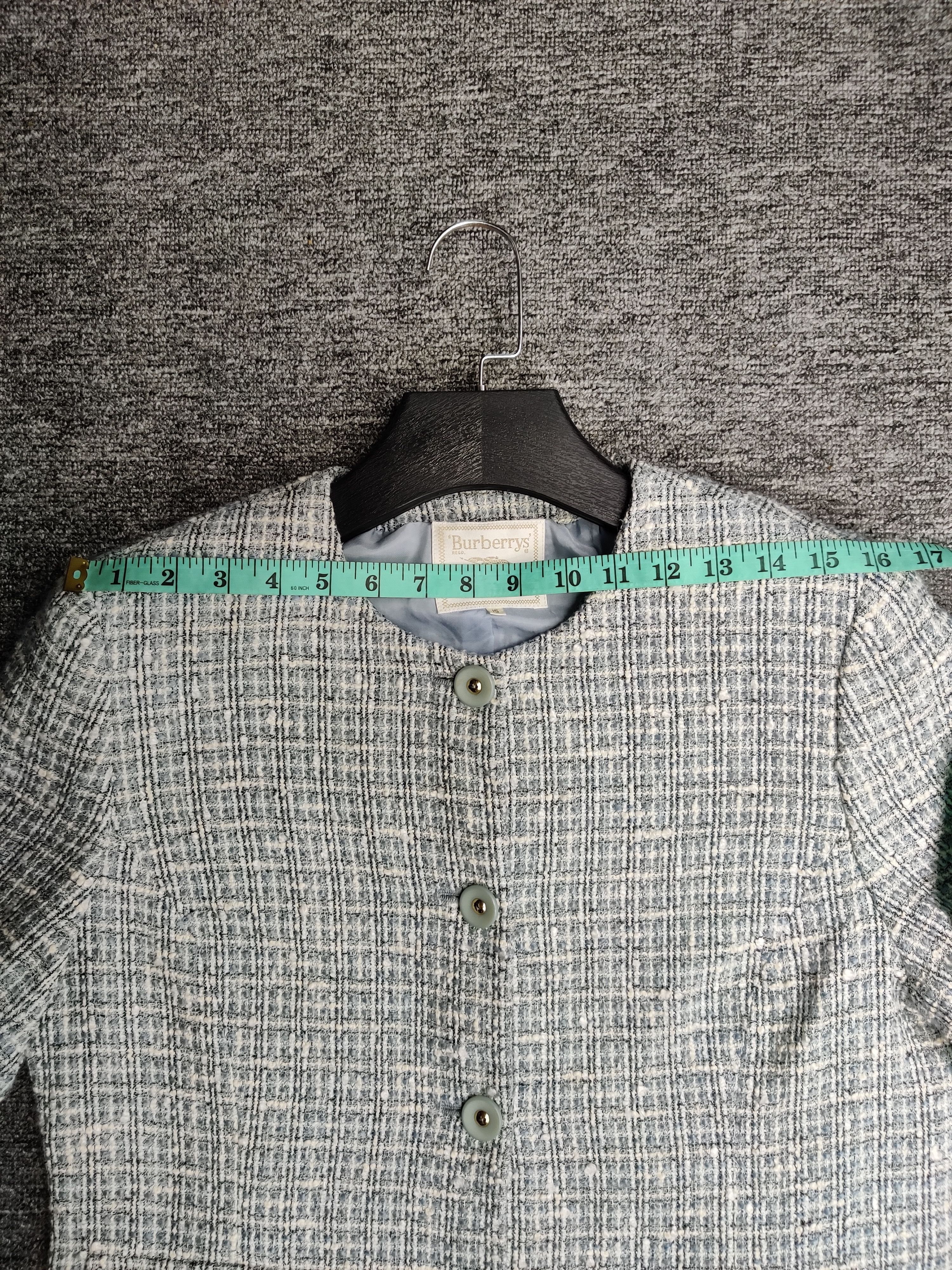 Burberry Vintage Burberrys Wool Tweed Button Jacket Size US M / EU 48-50 / 2 - 14 Thumbnail