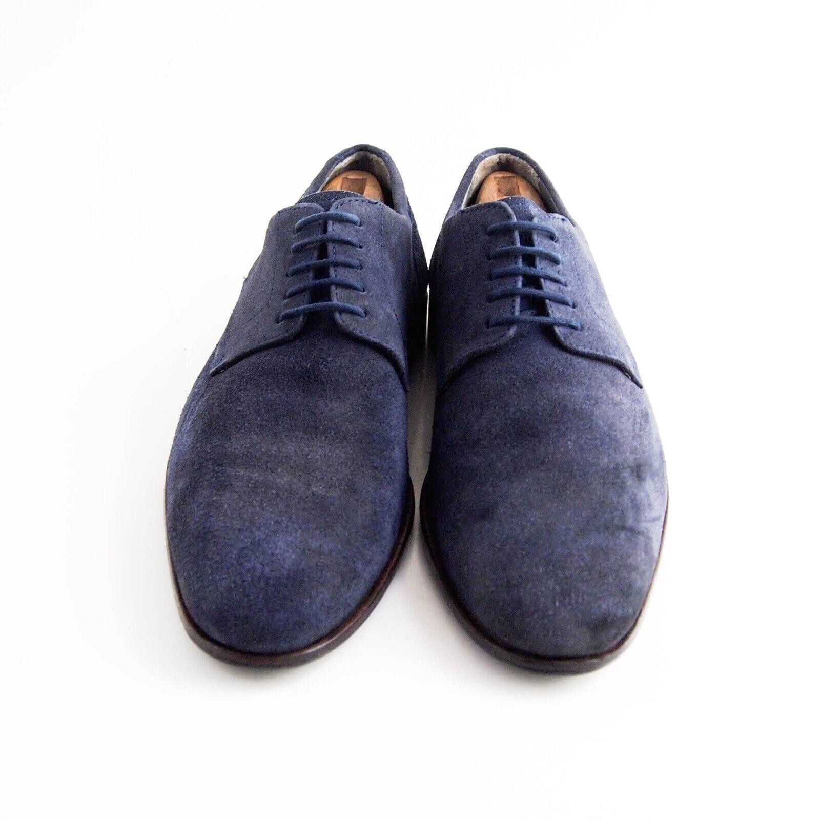 Hugo Boss Hugo Boss Derby Oxfords Blue Suede Mens EU 41 US 8 Size US 8 / EU 41 - 3 Thumbnail