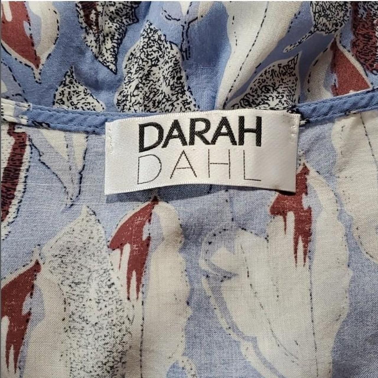Other Darah Dahl Size S Romper Periwinkle Blue White Feathers Size S / US 4 / IT 40 - 8 Thumbnail