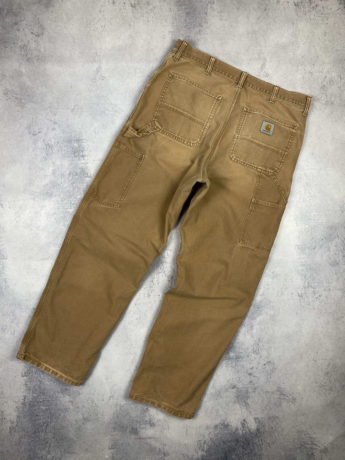 Carhartt Wip × Vintage Vintage Carhartt Single Knee Distressed Denim Work Pants Size US 34 / EU 50 - 2 Thumbnail