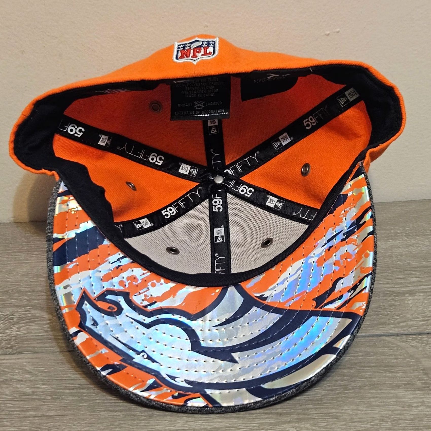 New Era New Era Denver Broncos Hat NFL 59FIFTY Fitted Cap Men's Size 7 5/8 Shiny Brim Size ONE SIZE - 5 Thumbnail