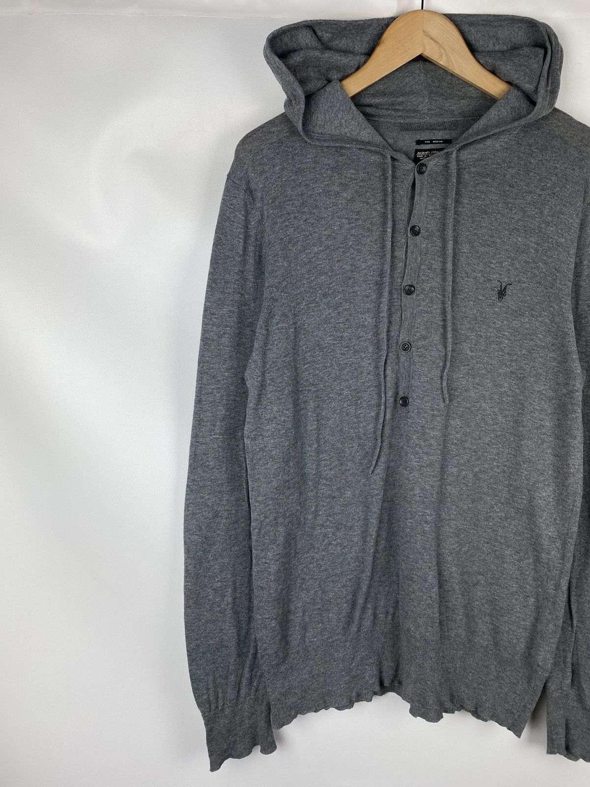 Allsaints Allsaints Devise Button Hoody men’s pullover size M Size US M / EU 48-50 / 2 - 2 Thumbnail
