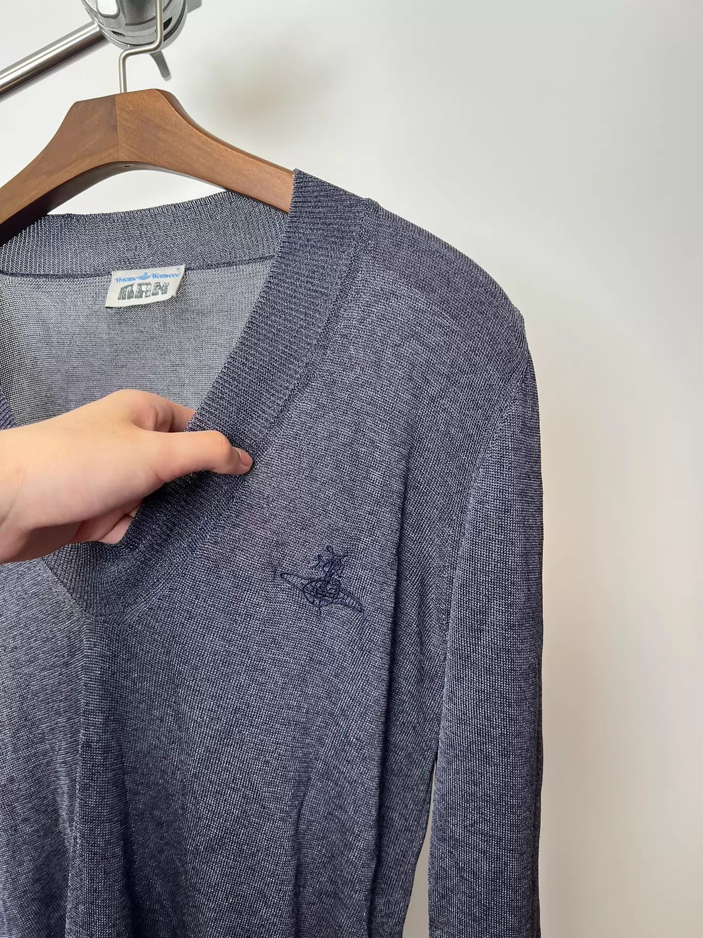 Vivienne Westwood Vivienne Westwood Embroidered Mini Logo Blend Knit Sweater Size M / US 6-8 / IT 42-44 - 3 Thumbnail