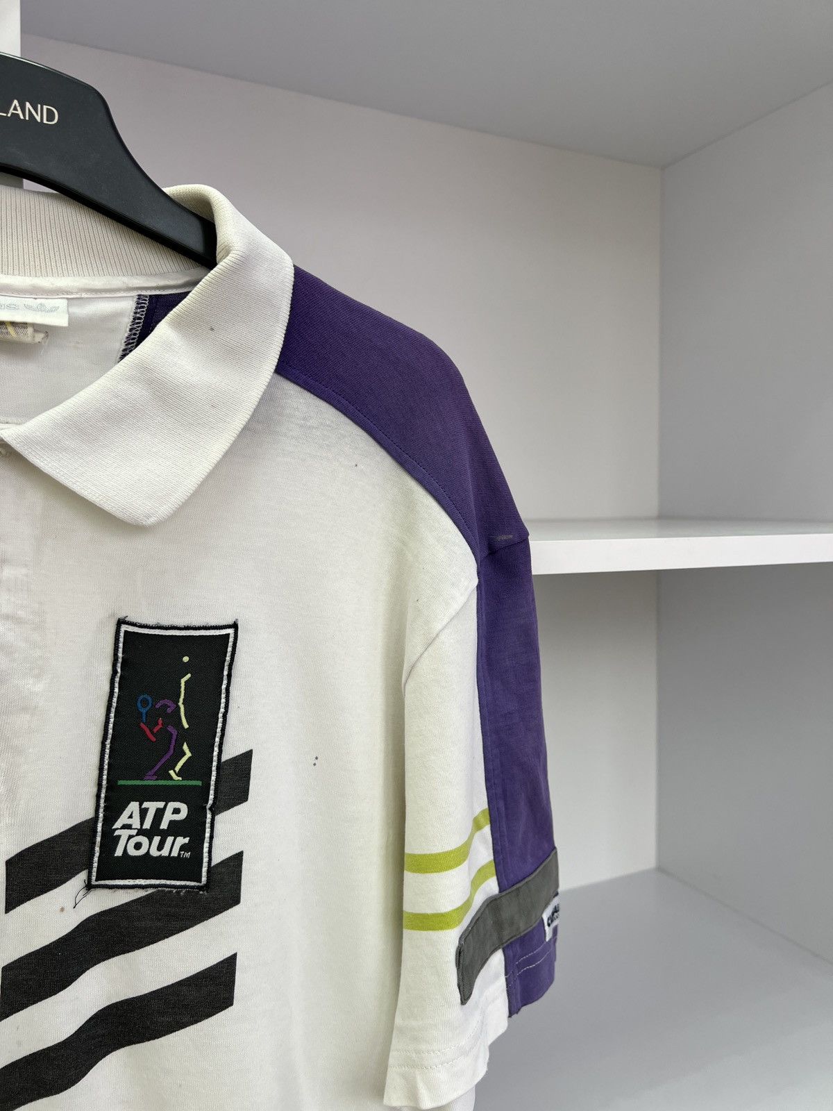 Adidas × Vintage Vintage Adidas 90s ATP Tour Polo T-shirt Size US M / EU 48-50 / 2 - 14 Thumbnail
