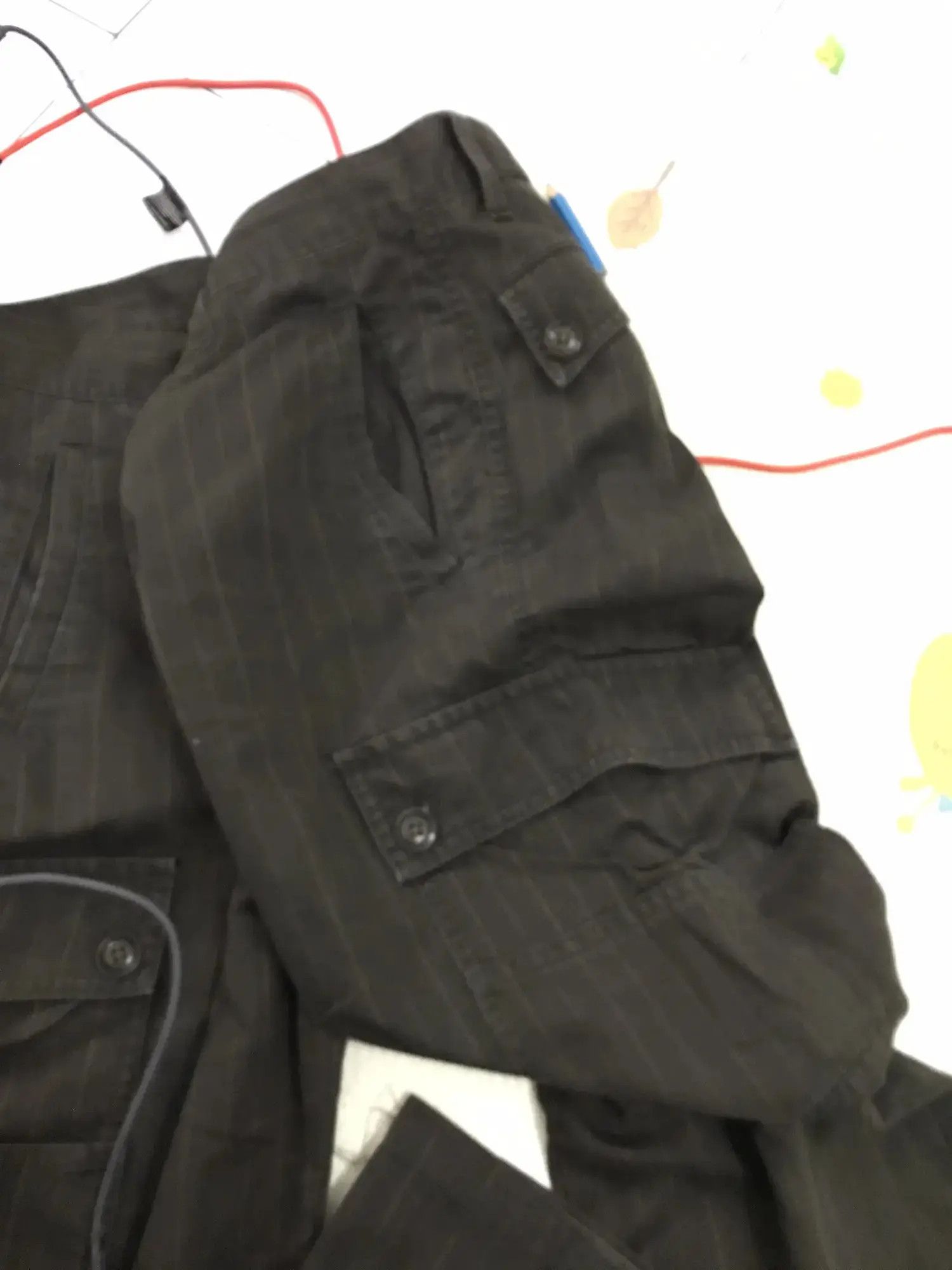 Japanese Brand Takeo Pinstripe fatigue cargo pants Size US 32 / EU 48 - 11 Thumbnail