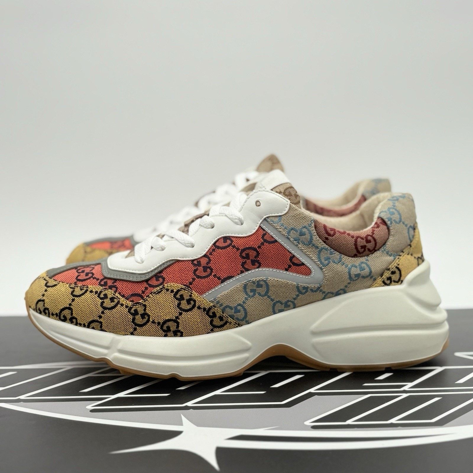 Gucci (9.5 US) Gucci Rhyton GG Web Print | SUPER CLEAN! Size US 9.5 / EU 42-43 - 1 Thumbnail