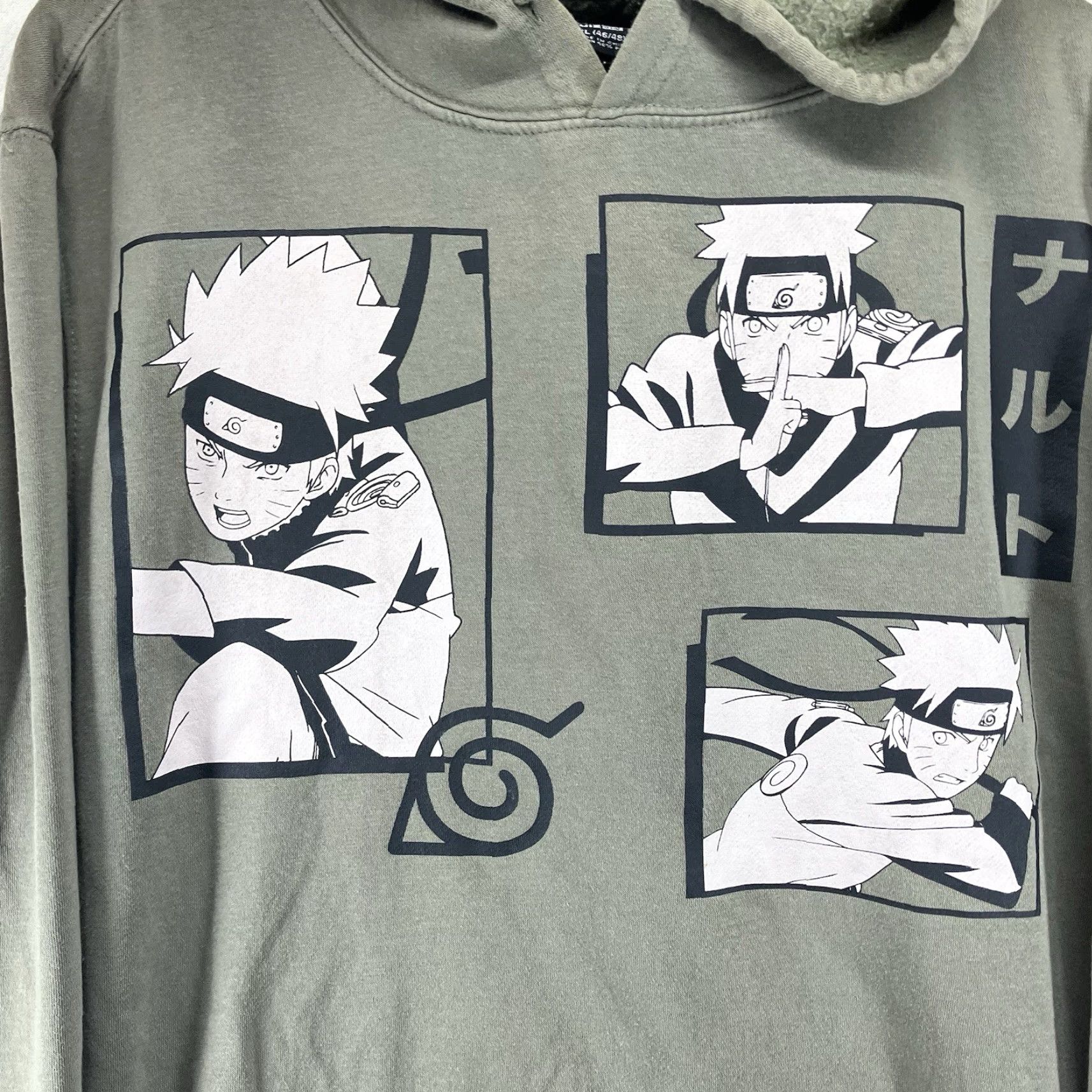 Vintage Naruto Vintage Y2K Masashi Kishimoto Hoodie Tie Dye Men’s XL Sage Black *FLAW* Graphic Print Hoodie Pullover Zipless? Size US XL / EU 56 / 4 - 3 Thumbnail
