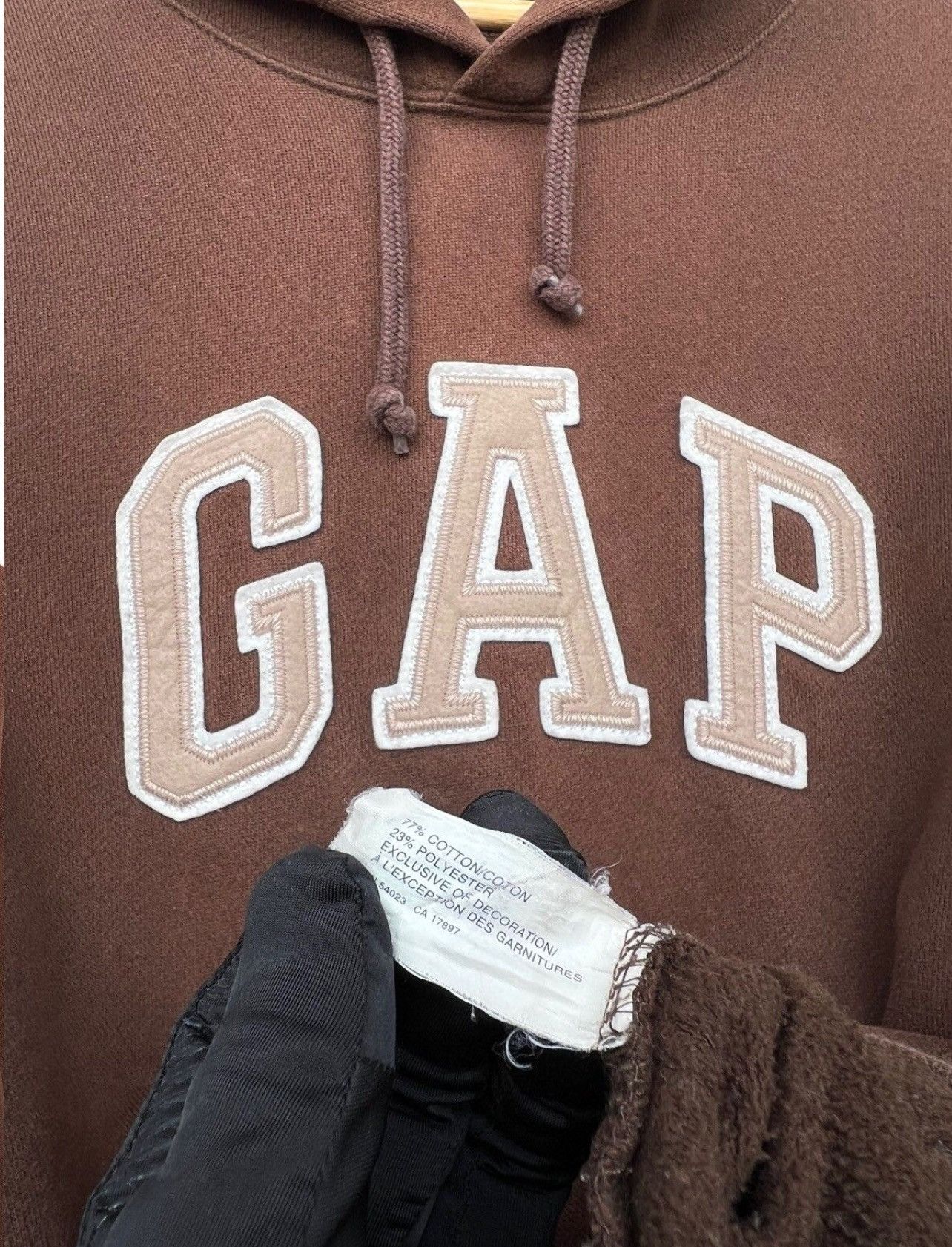 Gap Vintage Gap Brown Sunfaded Baggy Boxy Hoodie Size US M / EU 48-50 / 2 - 7 Thumbnail