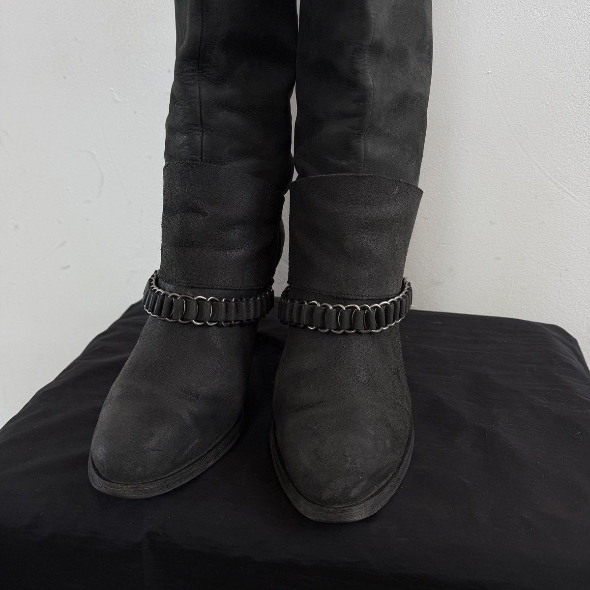 Miss Sixty Vintage Miss Sixty Melody Over The Knee Real Leather Boots Size US 7 / IT 37 - 7 Thumbnail