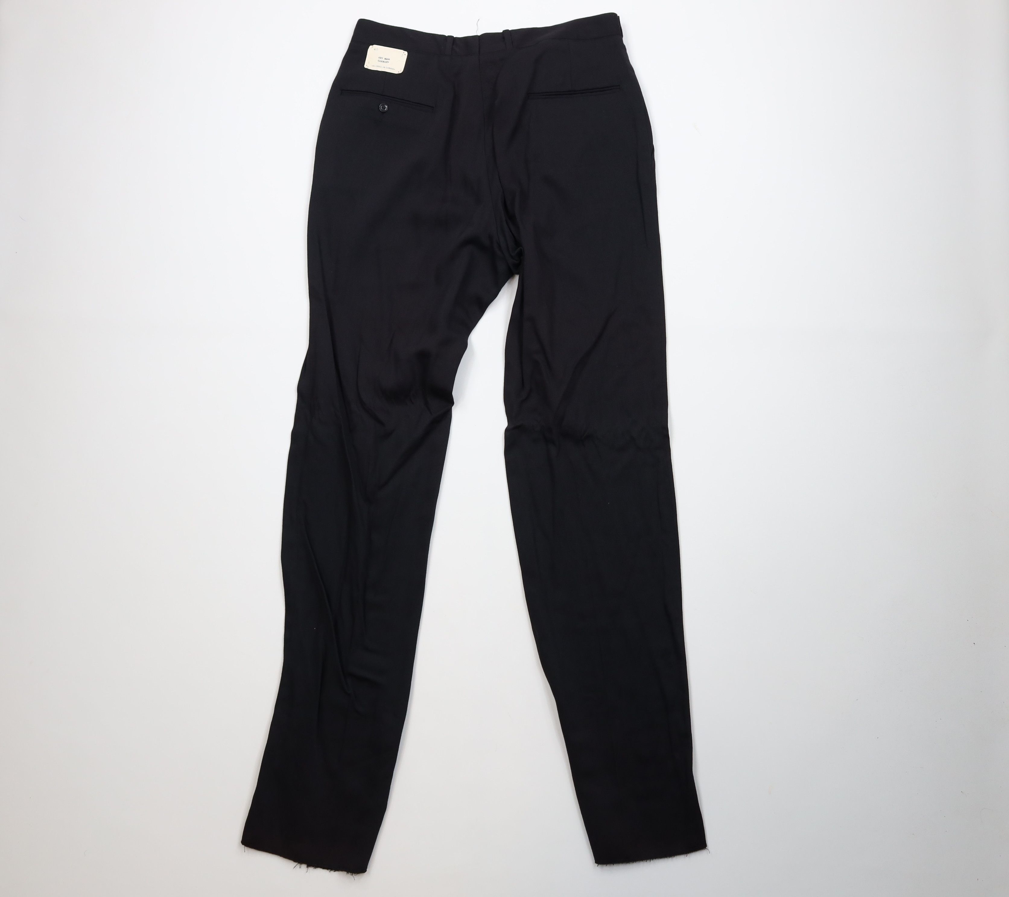 Vintage Deadstock Vintage 50s Gabardine Chino Pants Trousers Black Size US 33 - 8 Thumbnail