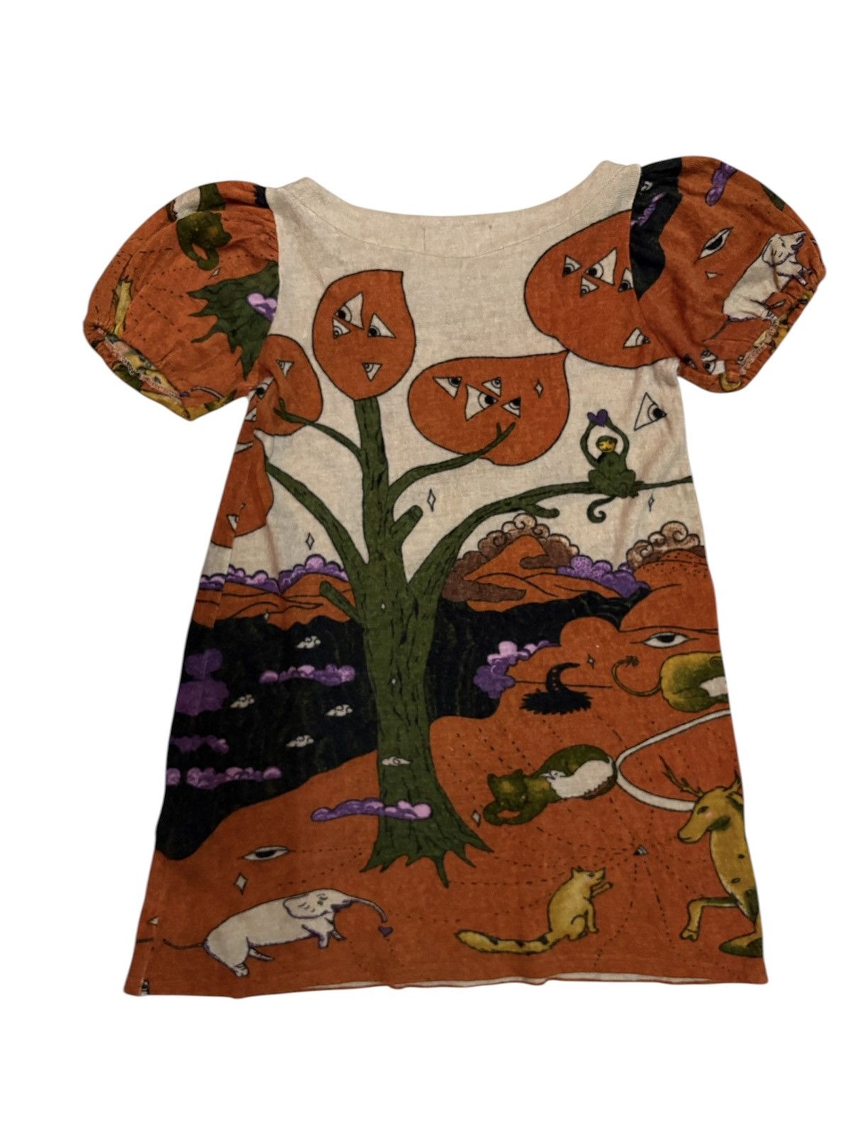 Japanese Brand Tsumori Chisato Issey Miyake inspired printed dress Size M / US 6-8 / IT 42-44 - 2 Thumbnail