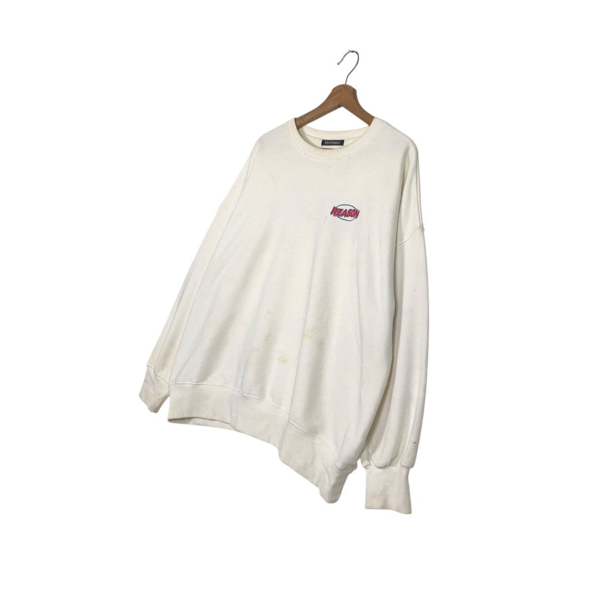 Japanese Brand 📌Vintage Sweatshirt Streetwear Style Reason Spell Out Size US M / EU 48-50 / 2 - 4 Thumbnail