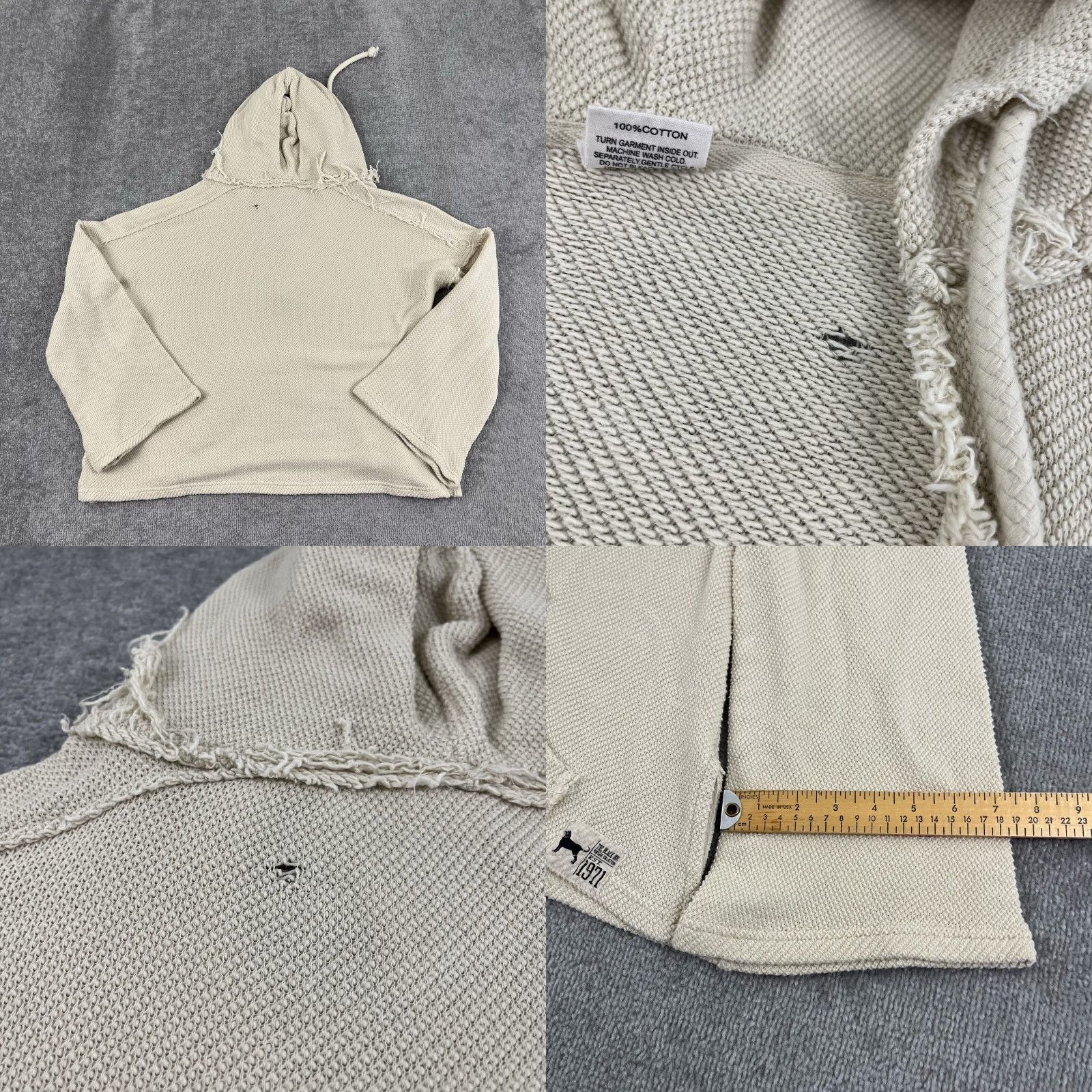 J Brand THE BLACK DOG Hoodie Women Medium Brown Knit Pullover Sweater Beach Casual Long Sleeve Size M / US 6-8 / IT 42-44 - 8 Thumbnail