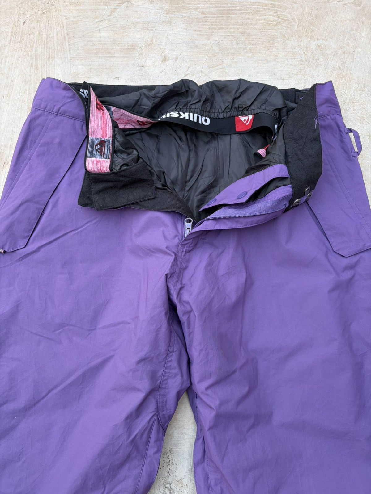 Quiksilver Vintage 00s Quiksilver Purple Insulated Snow Ski Pants Size US 34 / EU 50 - 8 Thumbnail