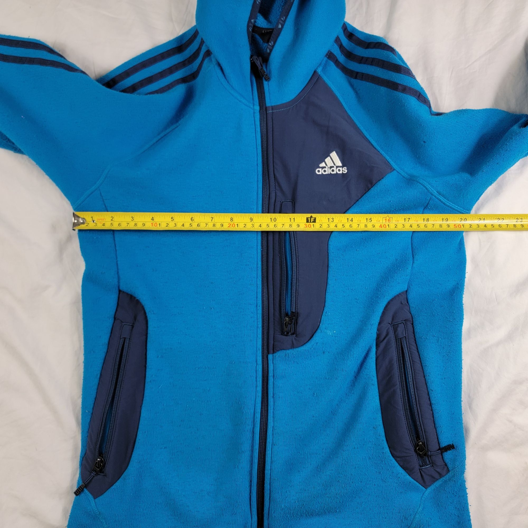 Adidas Adidas Adults Medium Blue Track Sweater Casual Outdoors Athl Size US M / EU 48-50 / 2 - 8 Thumbnail