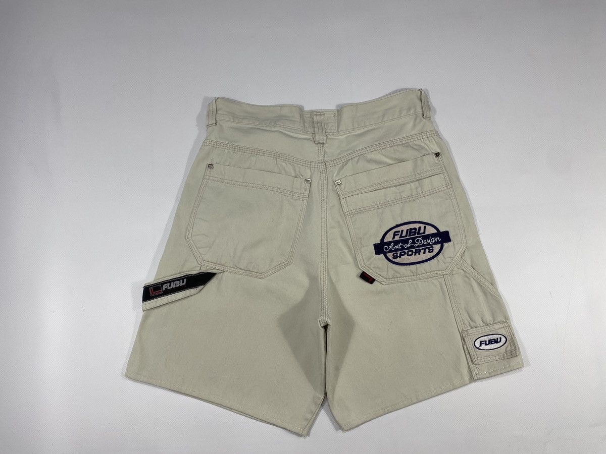 Fubu LASTDROP🔥Vintage 90s Fubu Rap Hip Hop Cargo Carpenter Shorts Size US 29 - 20 Thumbnail