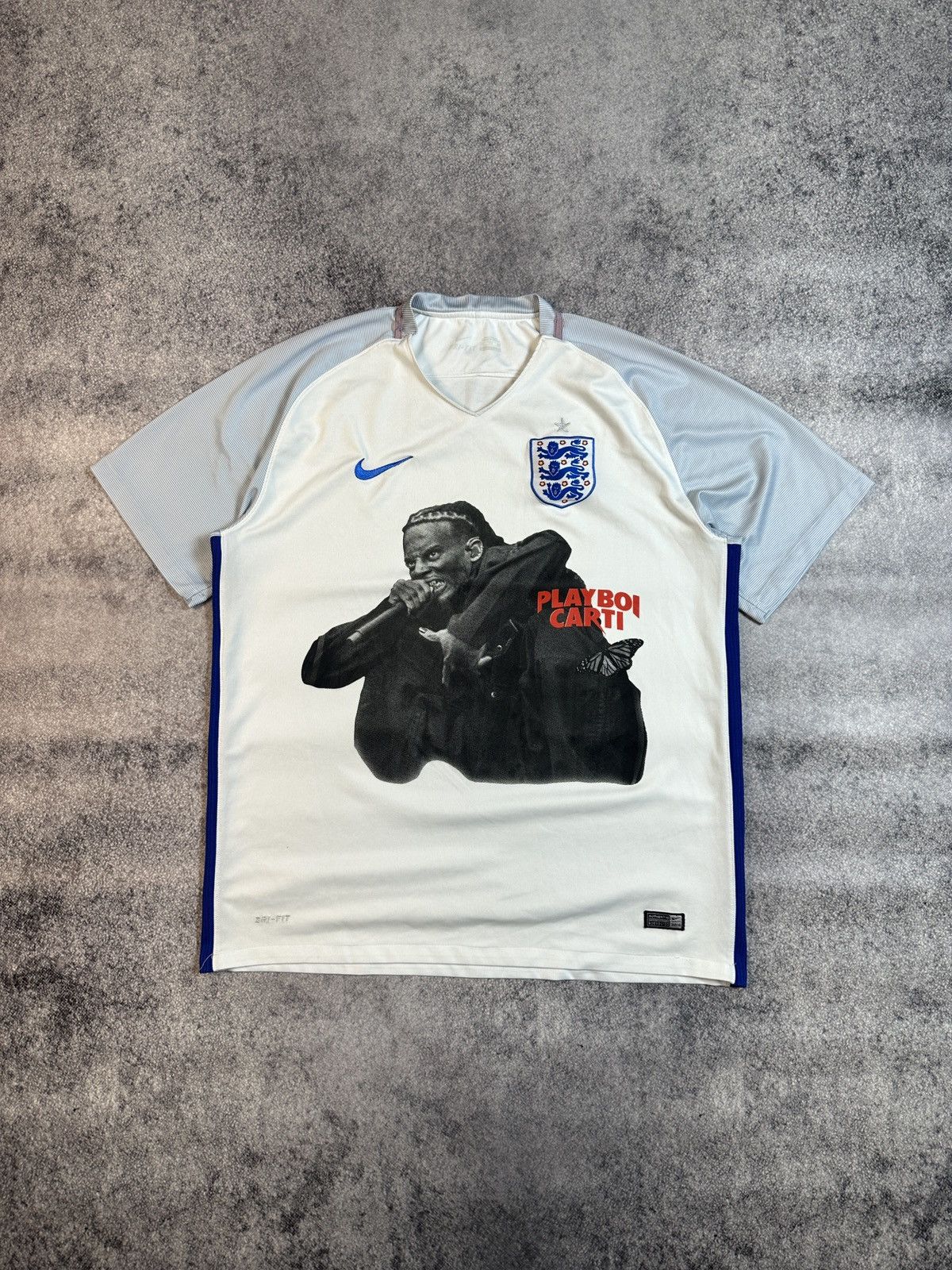 Vintage Nike England Logo Playboi Carti Soccer Jersey Blokecore XXL Size US XXL / EU 58 / 5 - 1 Thumbnail