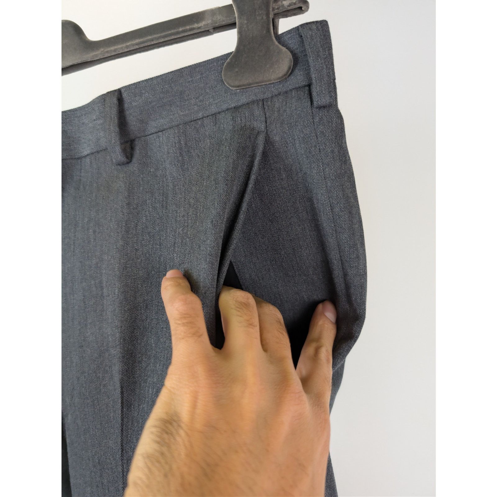 Prada o1rshd1 Gabardine Casual Pants in Grey Size US 30 / EU 46 - 6 Thumbnail