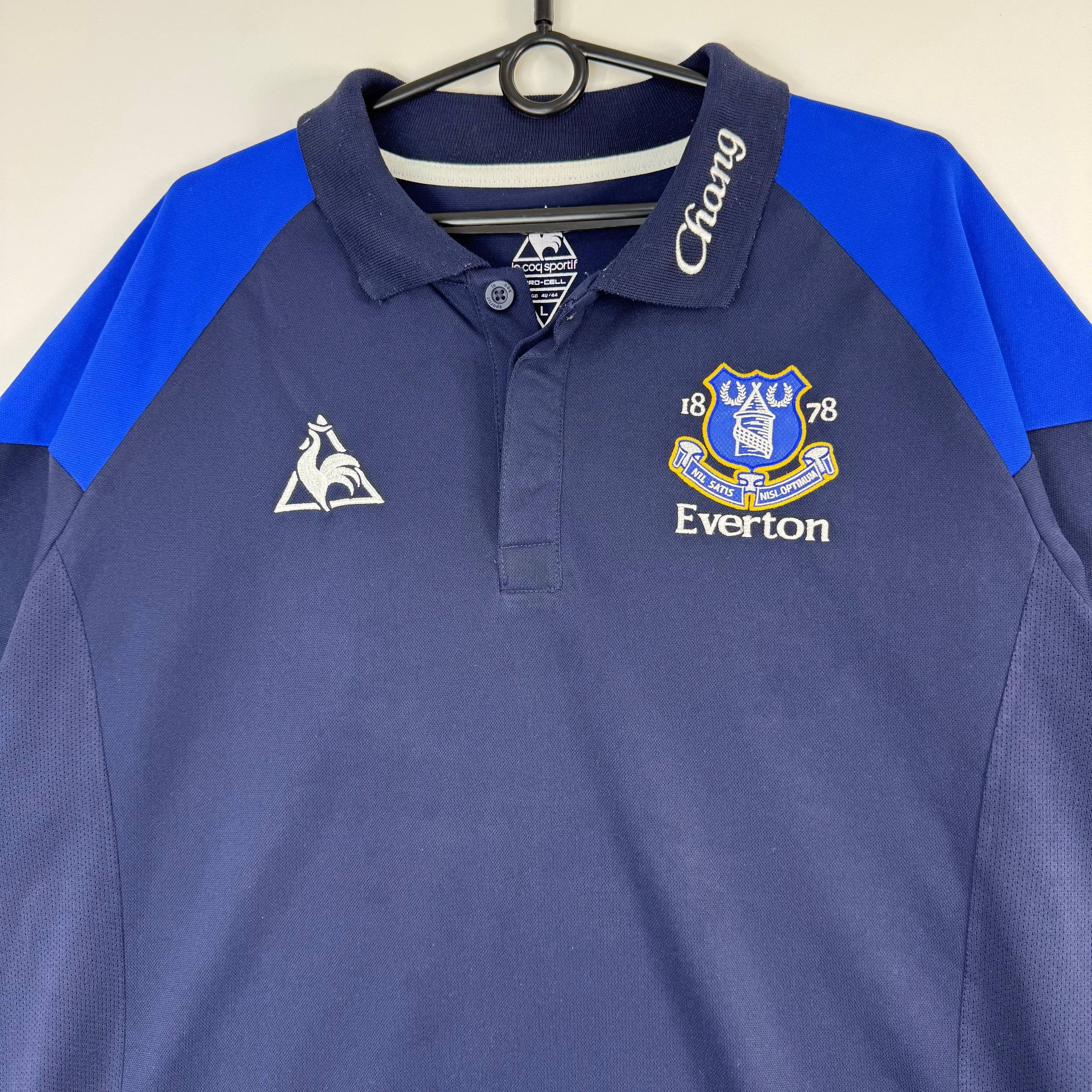 Le Coq Sportif Le Coq Sportif Everton FC Polo Shirt Navy Blue Mens Size L Size US L / EU 52-54 / 3 - 2 Thumbnail