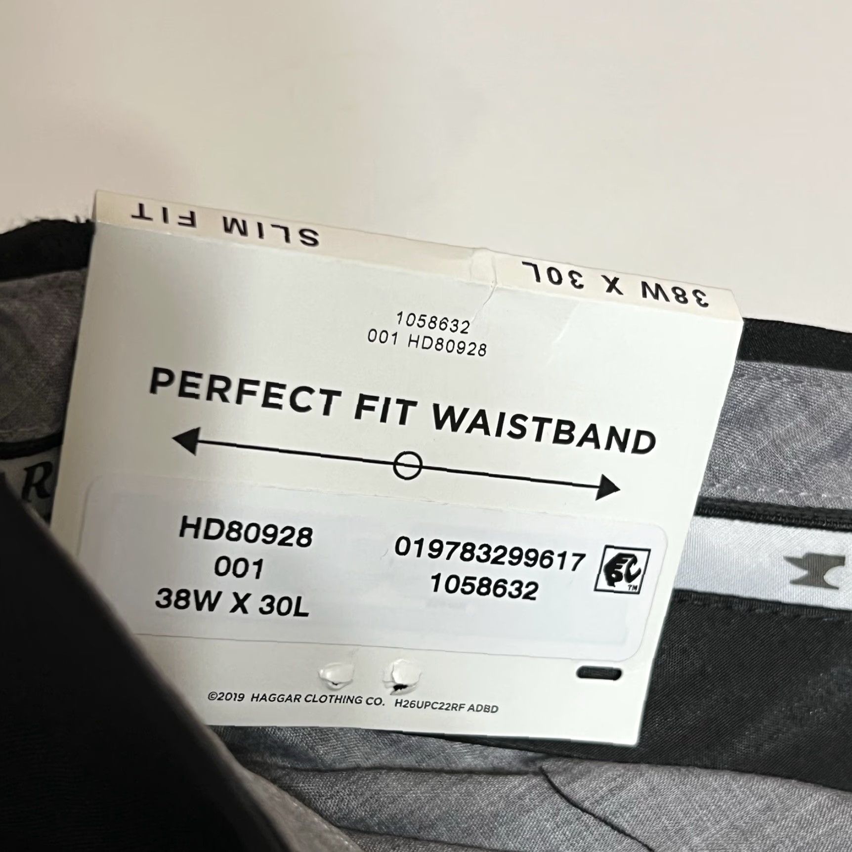 Haggar Haggar Men's Slim Dress Pants Straight Leg 36x30 Black NWT Stretch Premium Front Flat Front Regular Rise Modern City Preppy Mens Pants Size US 36 / EU 52 - 7 Thumbnail