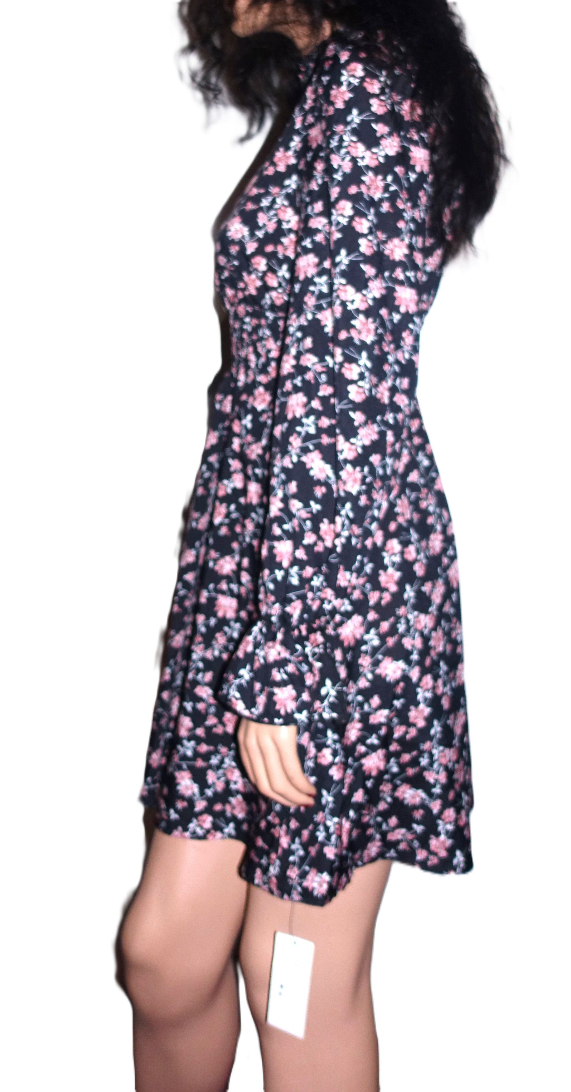 Other Cupshe Black Floral Boho Dress S NWT Size S / US 4 / IT 40 - 5 Thumbnail
