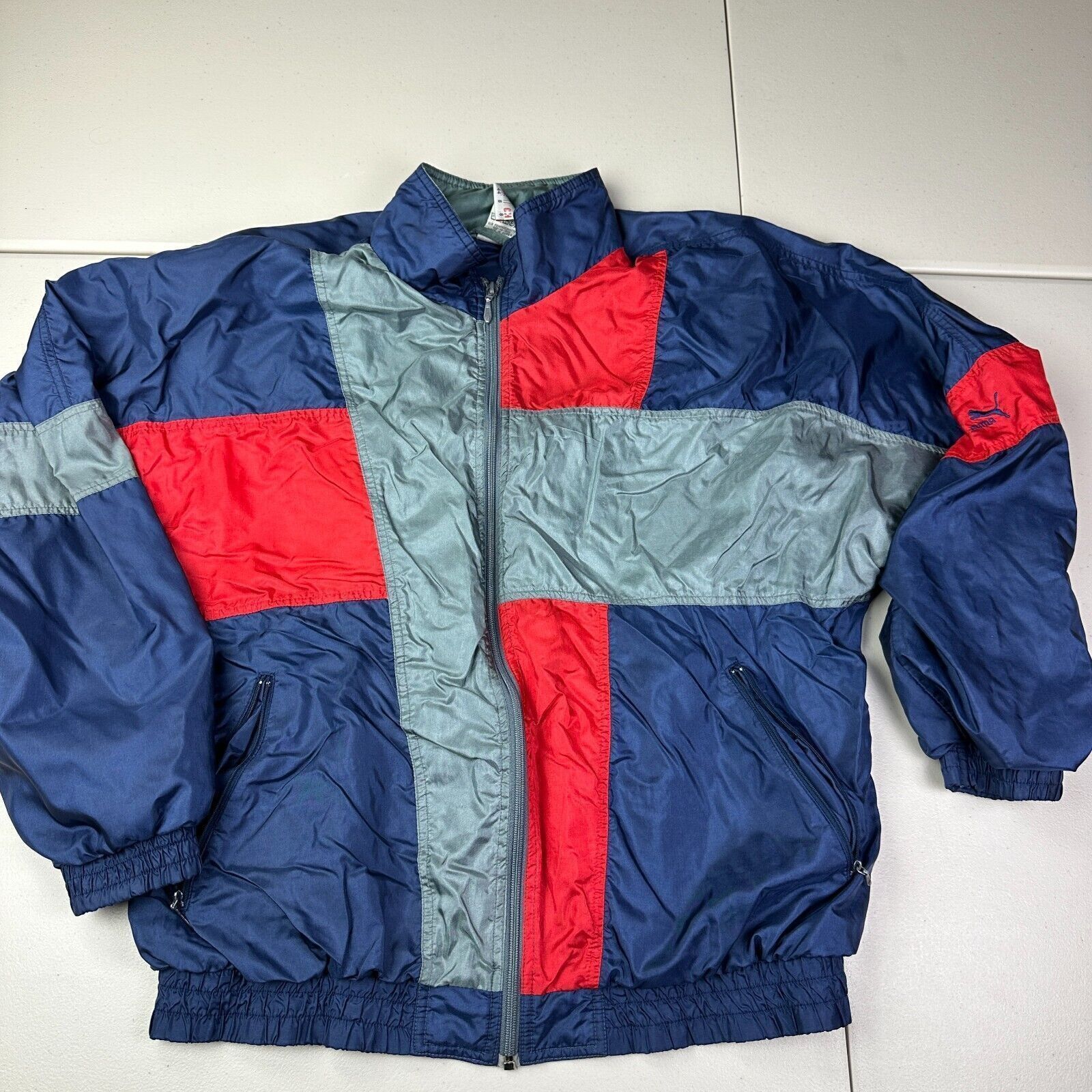 Puma Puma Colorblock Full Zip Retro Windbreaker Jacket Size XL Size US XL / EU 56 / 4 - 1 Thumbnail