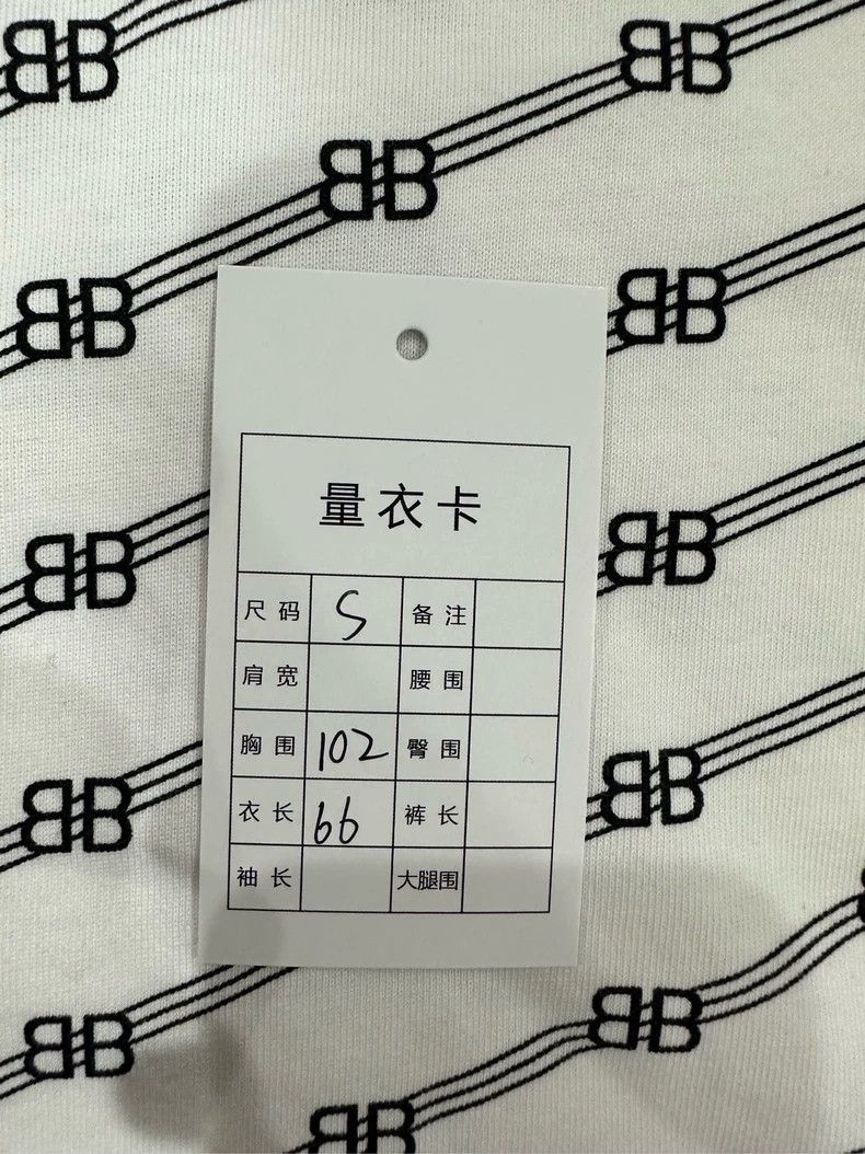 Balenciaga Balenciaga White Buckle Full Print Logo Short Sleeve Size US S / EU 44-46 / 1 - 5 Thumbnail