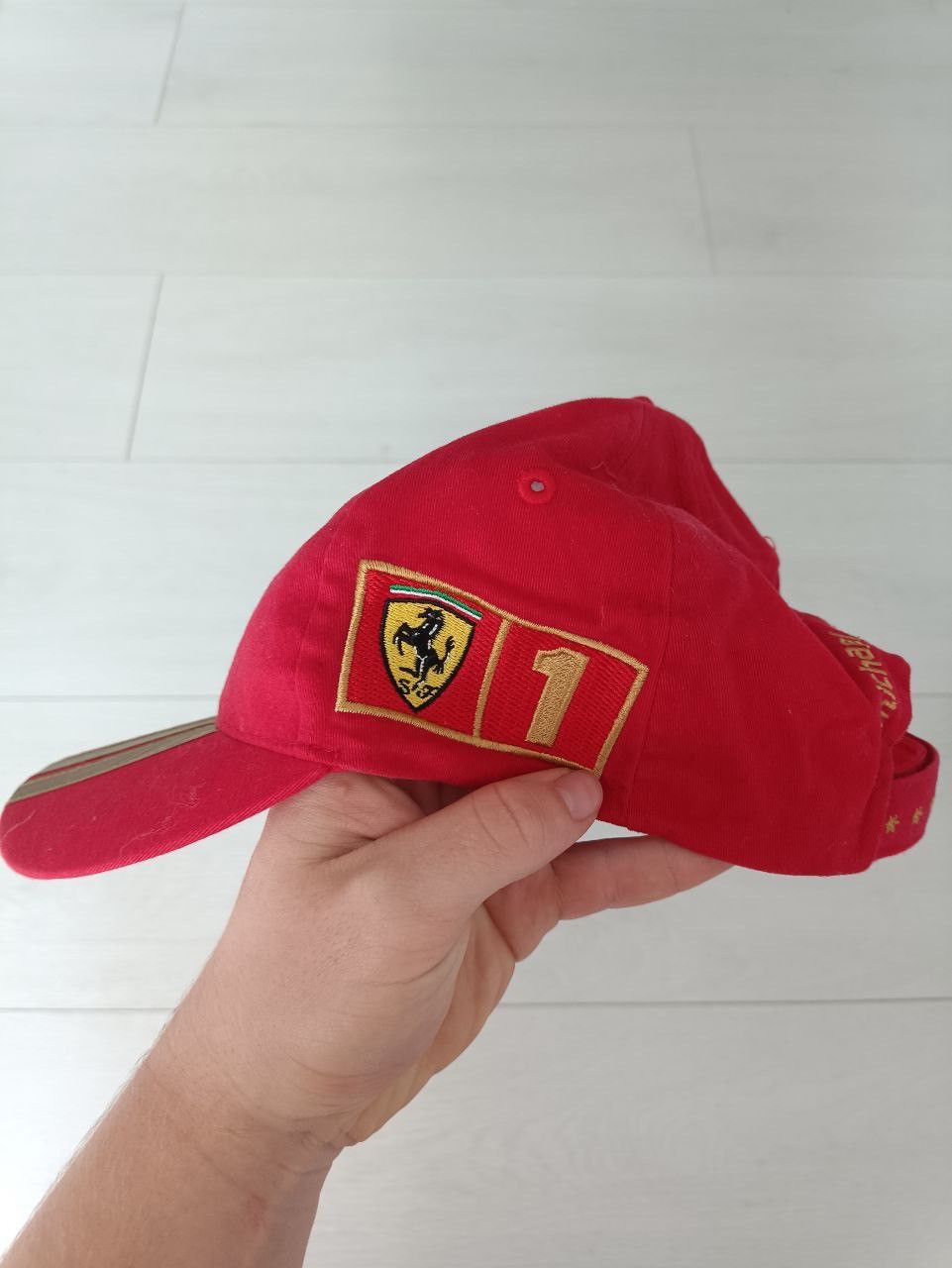 Ferrari × Vintage Vintage Michael Schumacher Ferrari Dekra Cap Hat Size ONE SIZE - 4 Thumbnail
