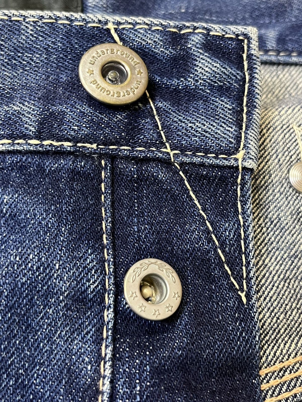 Japanese Brand SICK Y2K JAPANESE CULTURE NITRAID LOOSE FIT SELVEDGE JEANS Size US 37 - 17 Thumbnail
