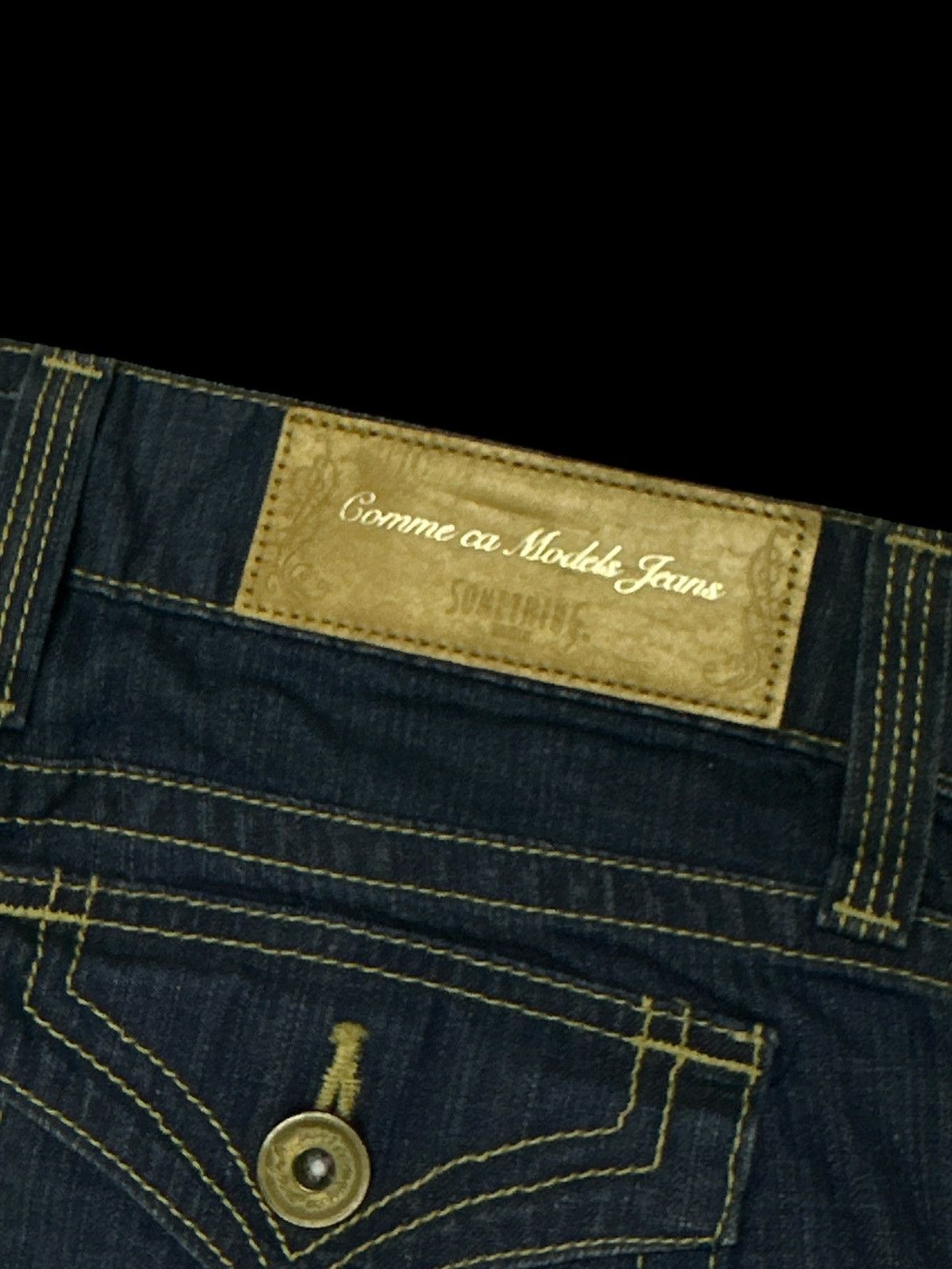 Japanese Brand Flare 💥 Something Comme models Bootcut Denim💥 Size US 30 / EU 46 - 4 Thumbnail
