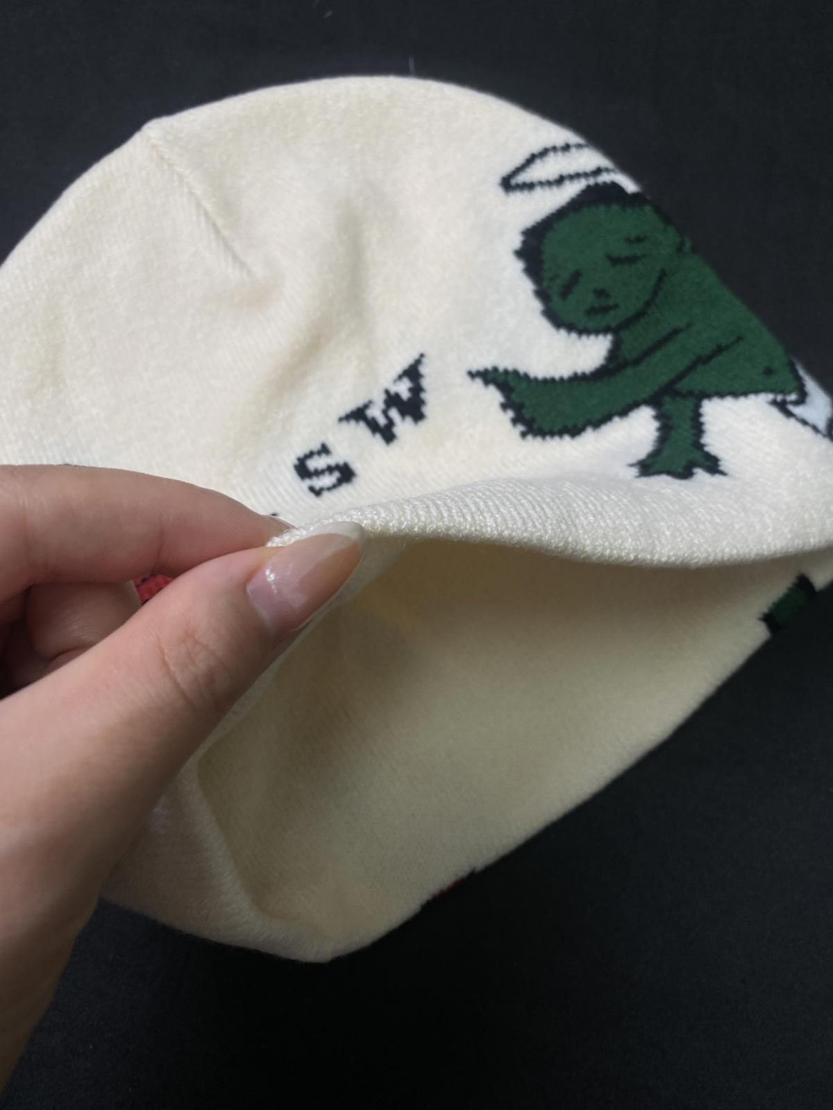 Saintwoods Rare Saintwoods Whodunit No Cuff Knit Beige Beanie OS Size ONE SIZE - 5 Thumbnail