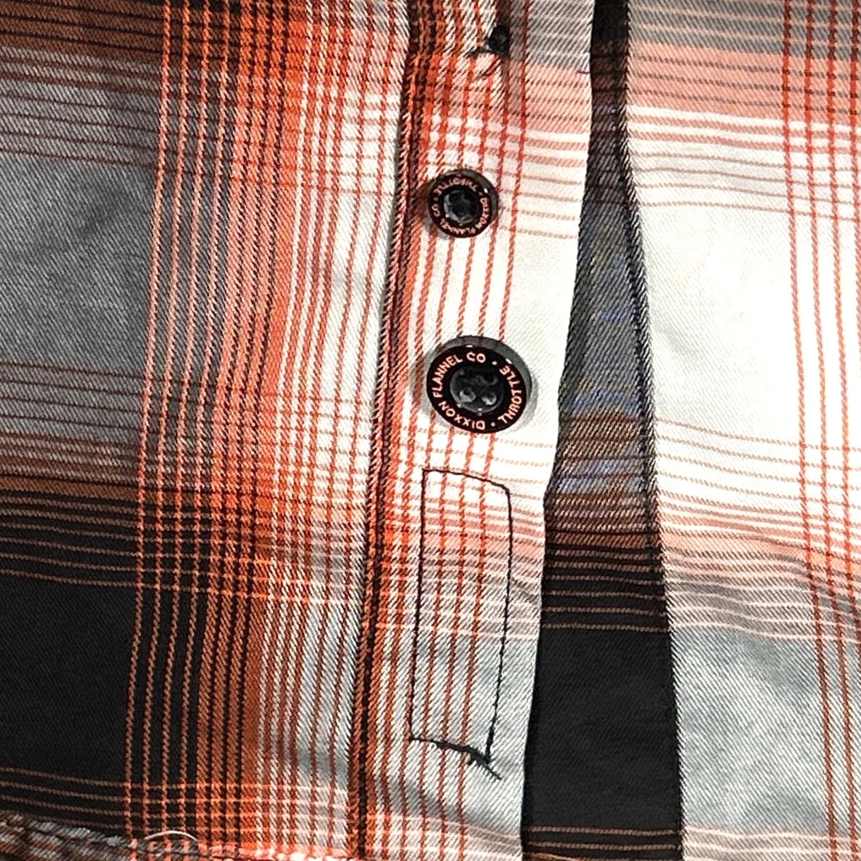 Vintage Dixxon Flannel Shirt Womens L Orange Plaid Button-Down Classic Casual Travel Size L / US 10 / IT 46 - 7 Thumbnail