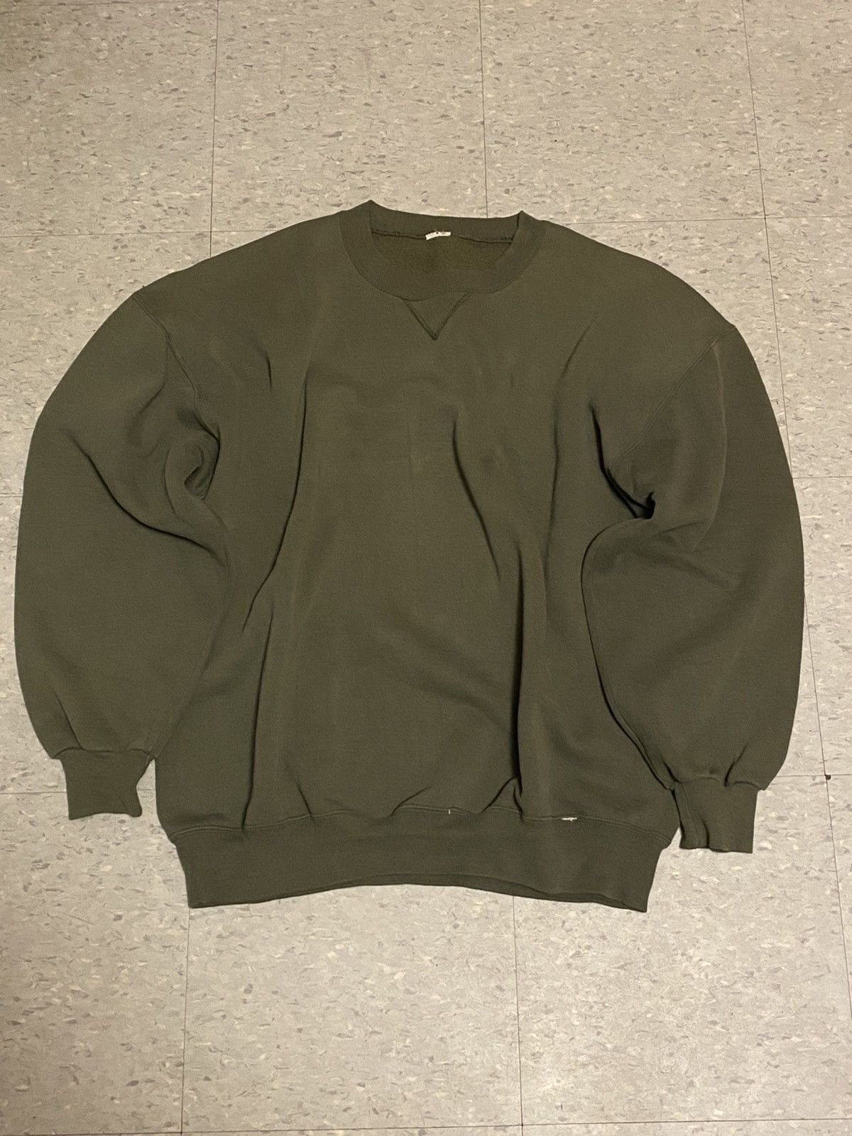 Russell Athletic × Vintage Vintage Green Russell Crewneck Size US XL / EU 56 / 4 - 2 Thumbnail