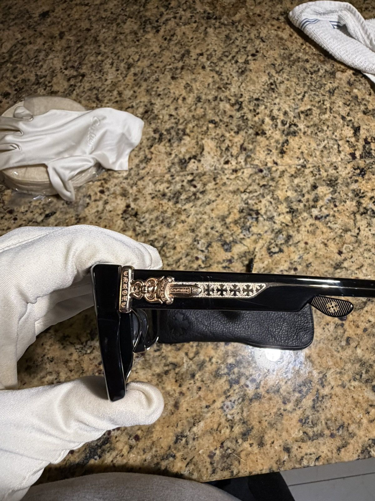 Chrome Hearts Chrome Hearts Box Officer Sunglasses Size ONE SIZE - 3 Thumbnail