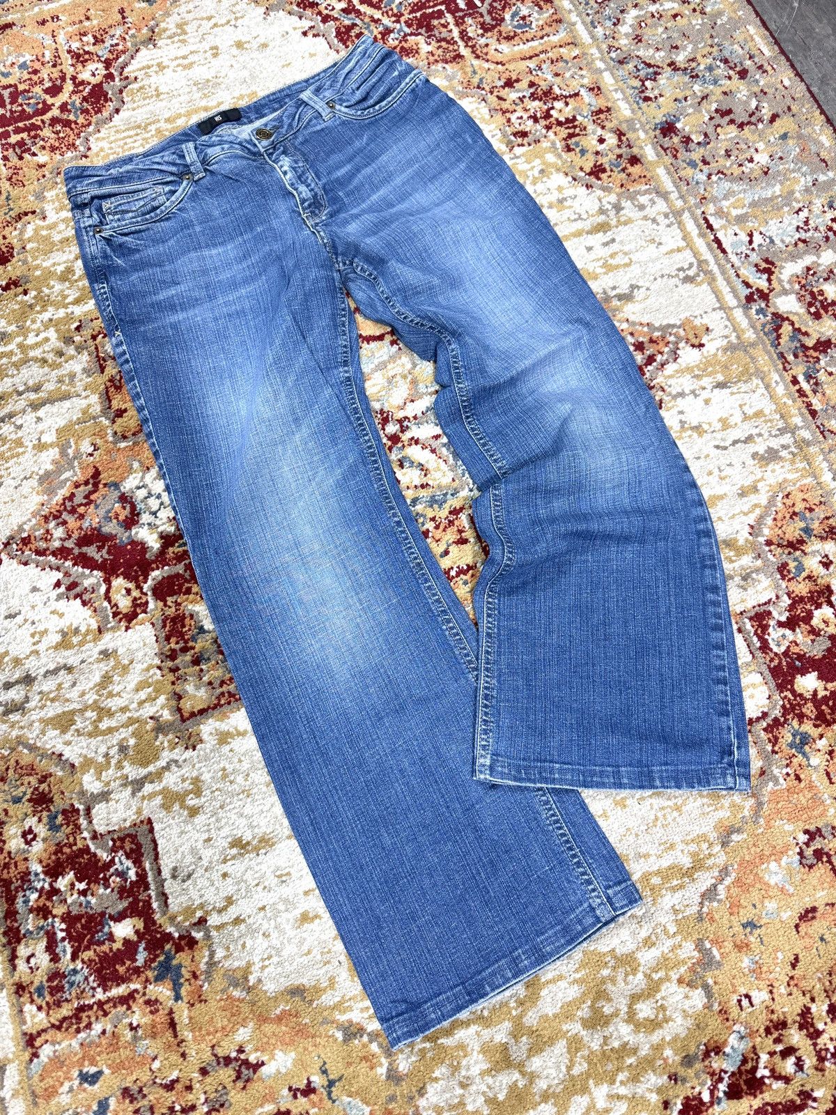 Japanese Brand × Kapital ᶠᵃⁿᶜʸᵍᵘʸ Y2K Flared Denim Boootcut Flared Jeans Cargo Pant Size US 32 / EU 48 - 1 Thumbnail