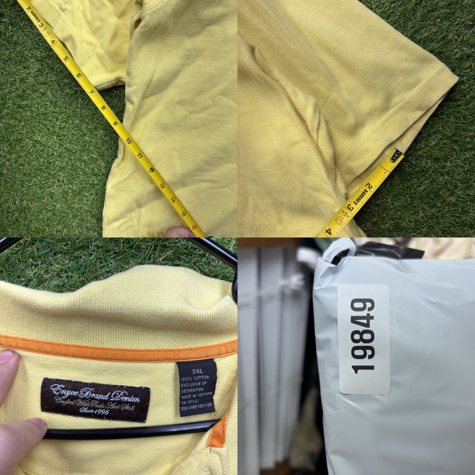 Enyce VINTAGE ENYCE Polo Shirt Mens 3XL Short Sleeve Yellow Polo Shirt Polo Mens 3XL Yellow Casual 2000s ENYCE Mens Size US XXL / EU 58 / 5 - 8 Thumbnail