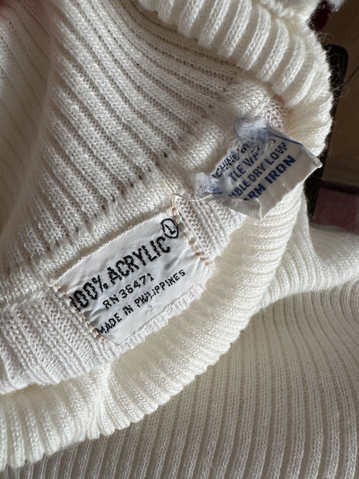 Japanese Brand Vintage 70s Ribbed Turtleneck Sweater Size L / US 10 / IT 46 - 3 Thumbnail