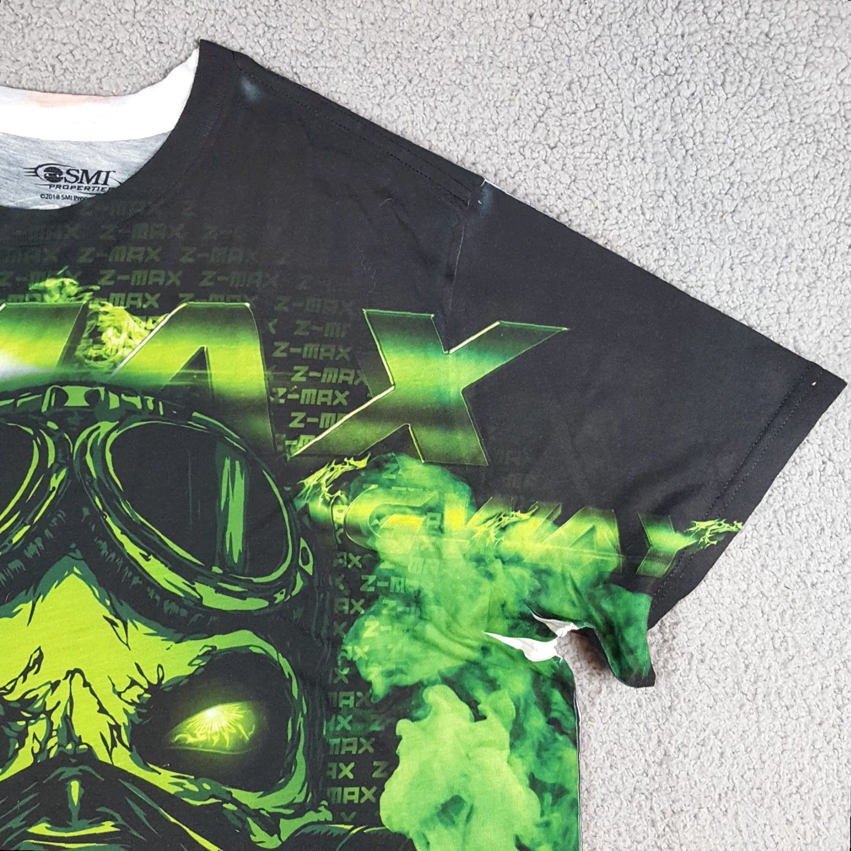 GAS VINTAGE Green Smoke Gas Mask Z-Max Zombie Men's Size L Drag Racing T Shirt Size US L / EU 52-54 / 3 - 3 Thumbnail