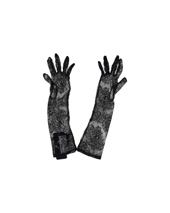 Dolce & Gabbana Black #DGLovesLondon Embroidered Wool Gloves main image 0