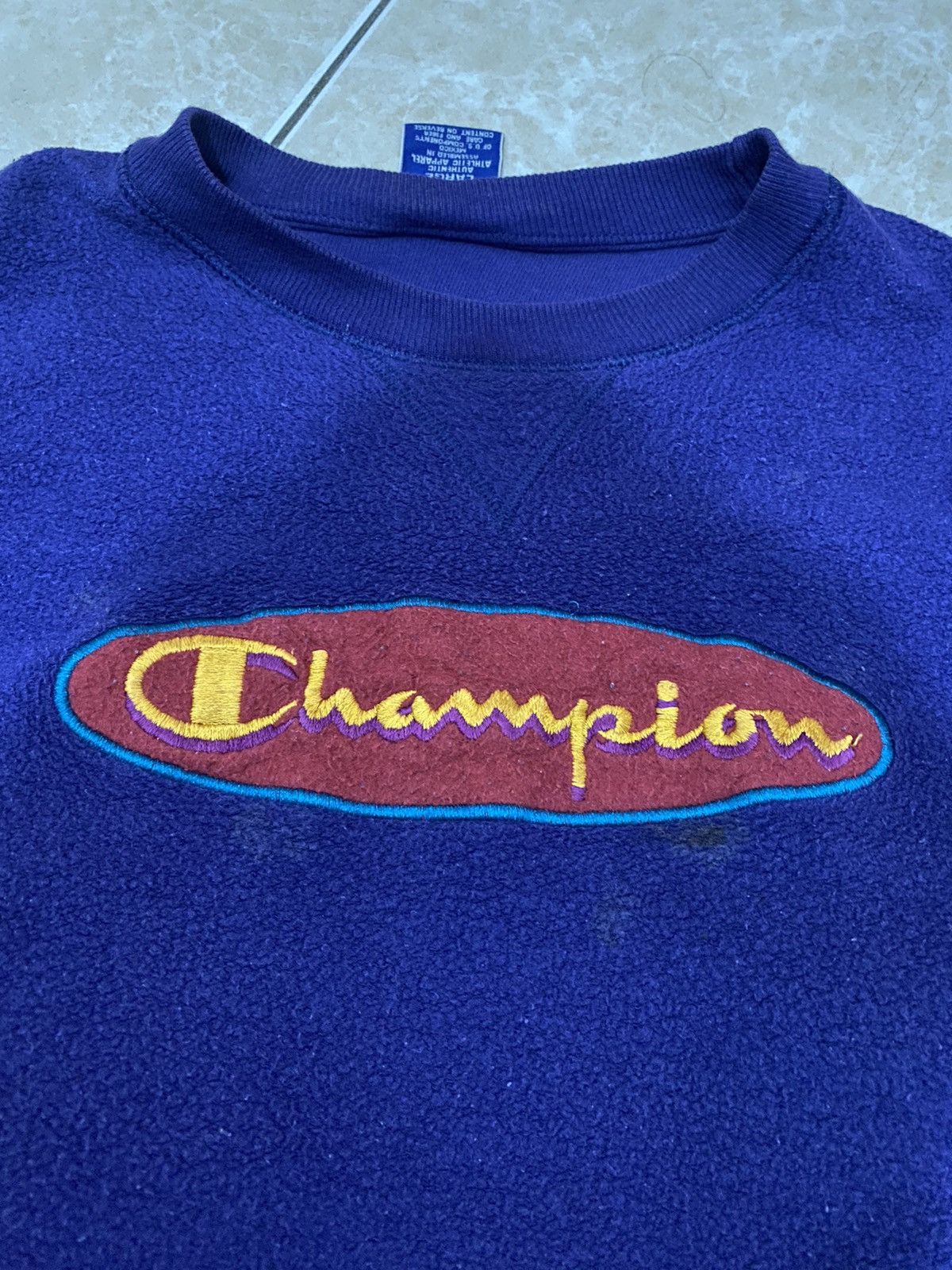 Champion × Vintage Vintage Champion Reverse Logo Big Logo Sweatshirt Size US L / EU 52-54 / 3 - 7 Thumbnail