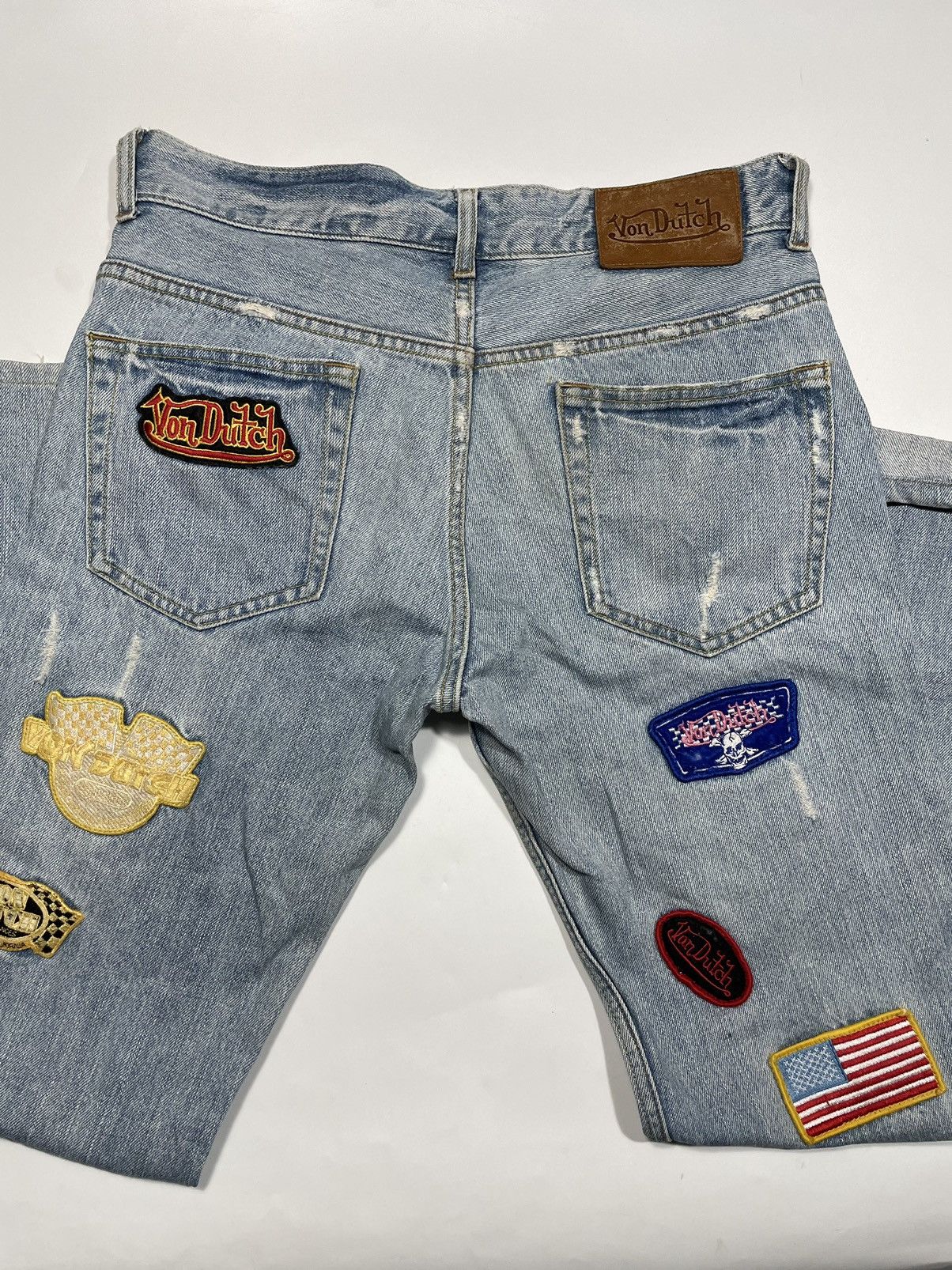 Von Dutch Vintage Von dutch patch y2k 2000 multi logo wide straight Size US 30 / EU 46 - 11 Thumbnail